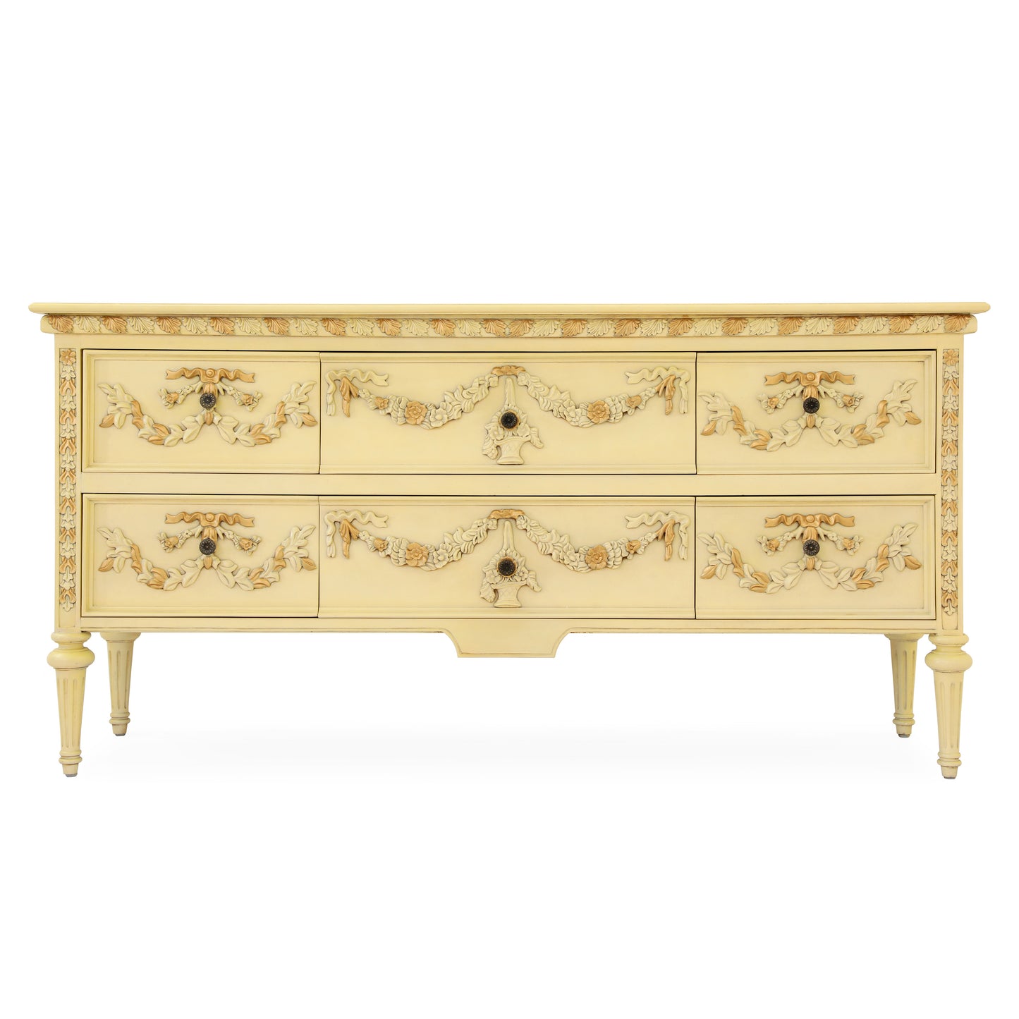 LEONERE KING BED ROOM WHITE WITH GOLD