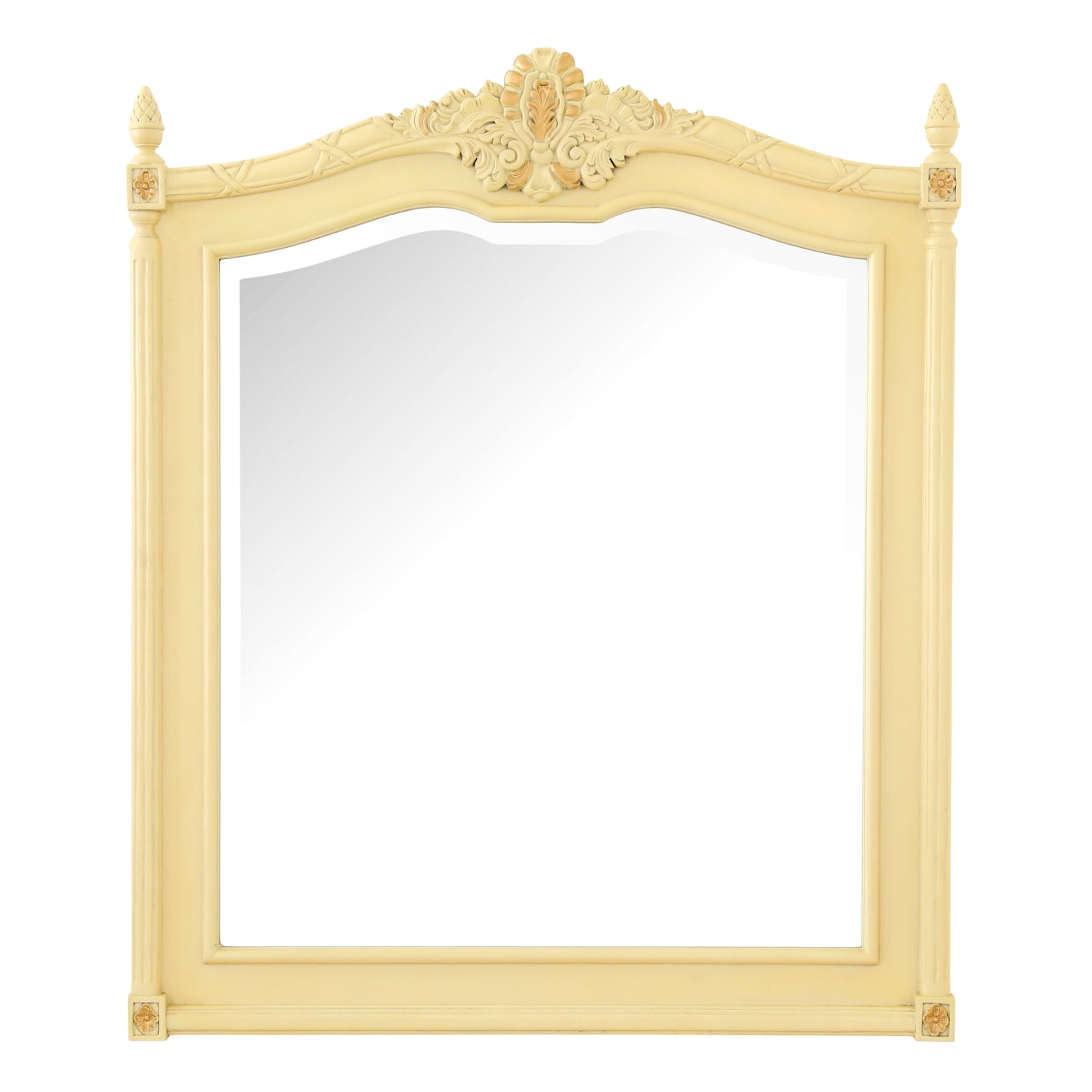 LEONERE KING BED ROOM WHITE WITH GOLD