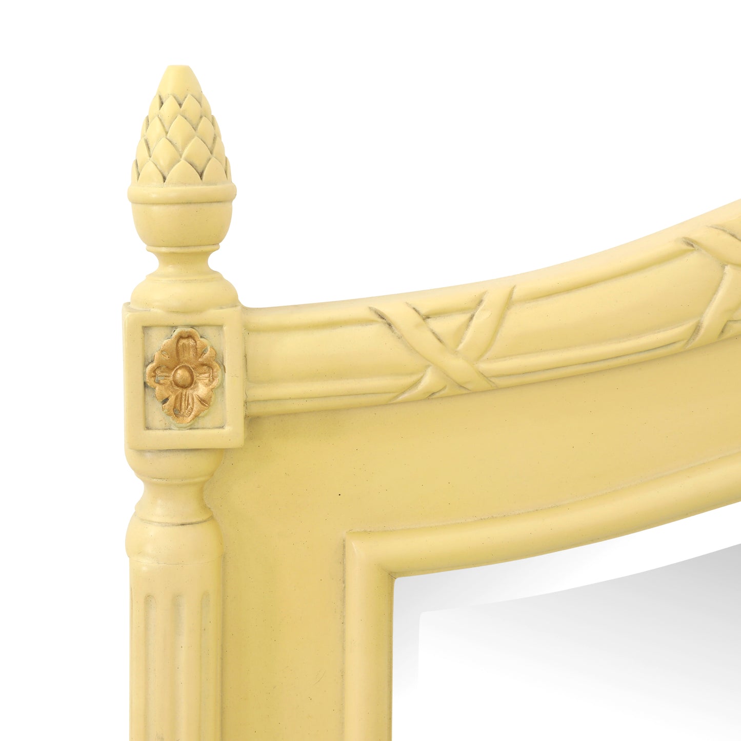 LEONERE KING BED ROOM WHITE WITH GOLD