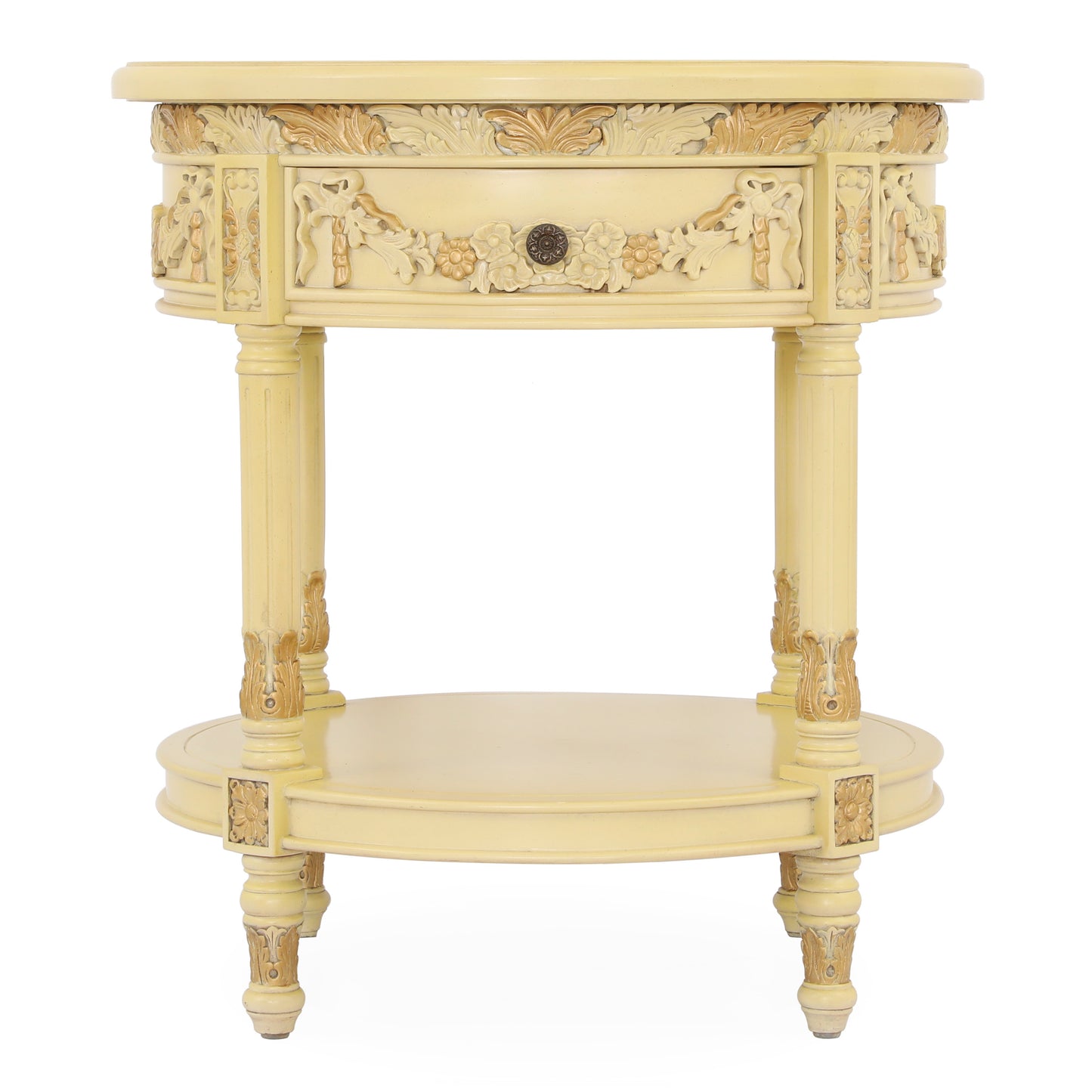 LEONERE KING BED ROOM WHITE WITH GOLD