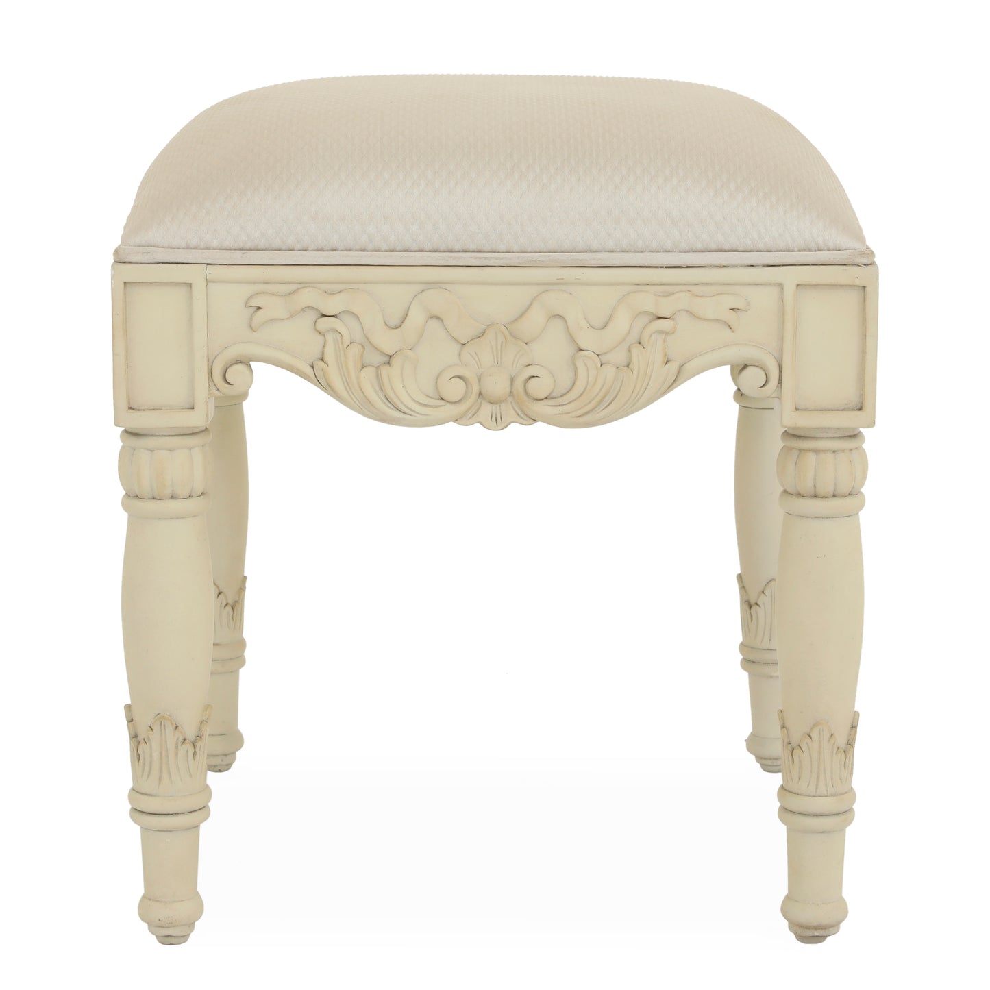 AMELIA KING BED ROOM WITH ANTIQUE IVORY FINISH