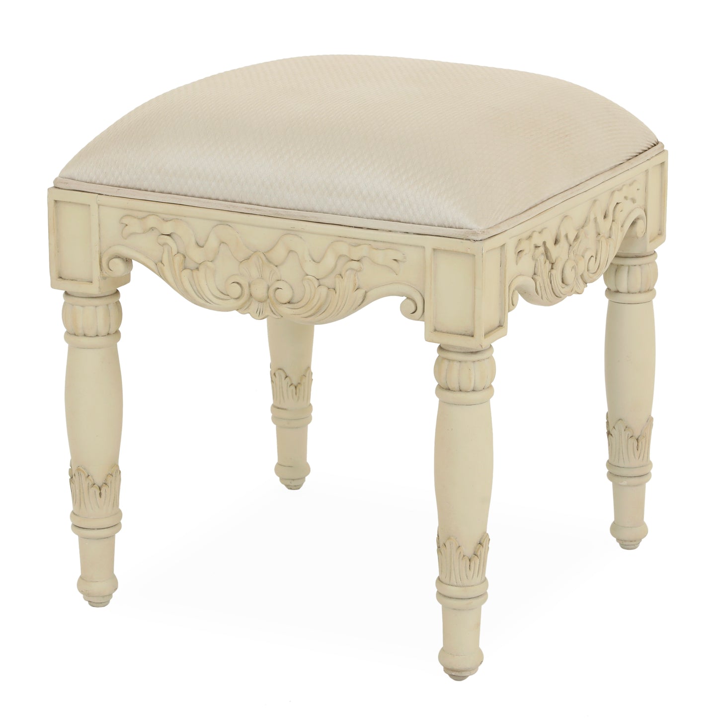 AMELIA KING BED ROOM WITH ANTIQUE IVORY FINISH