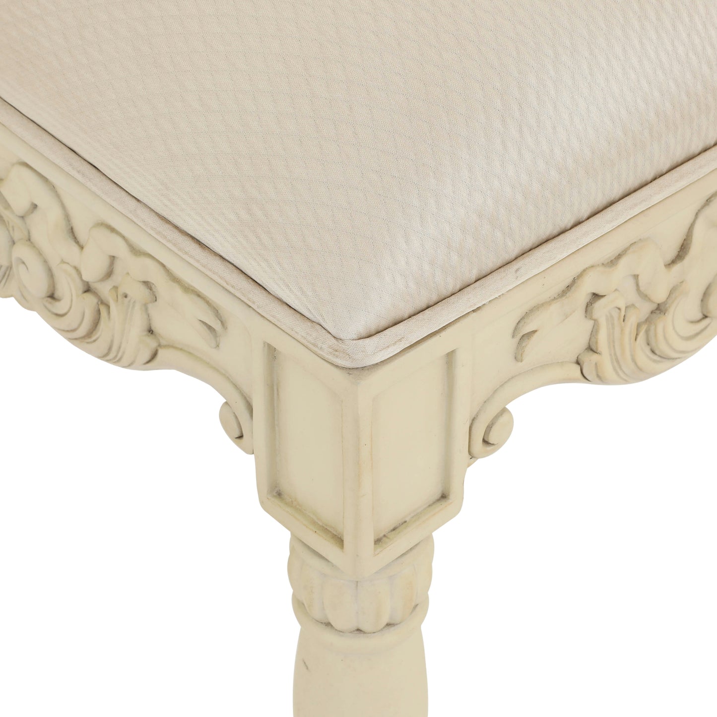 AMELIA KING BED ROOM WITH ANTIQUE IVORY FINISH