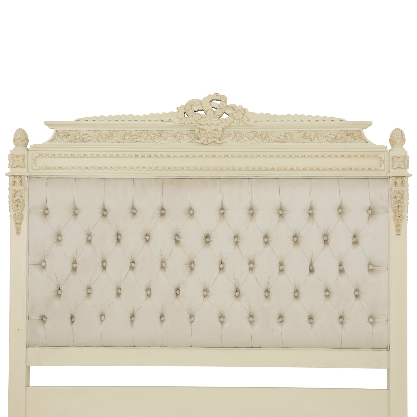 AMELIA KING BED ROOM WITH ANTIQUE IVORY FINISH