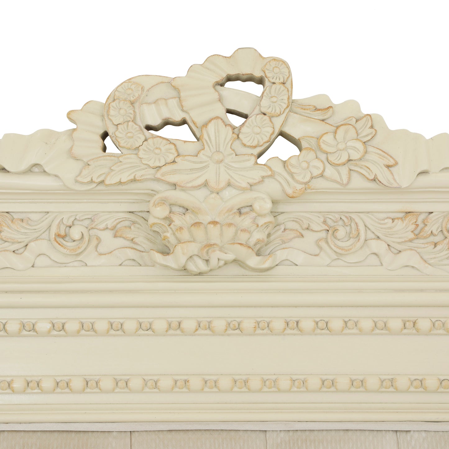 AMELIA KING BED ROOM WITH ANTIQUE IVORY FINISH