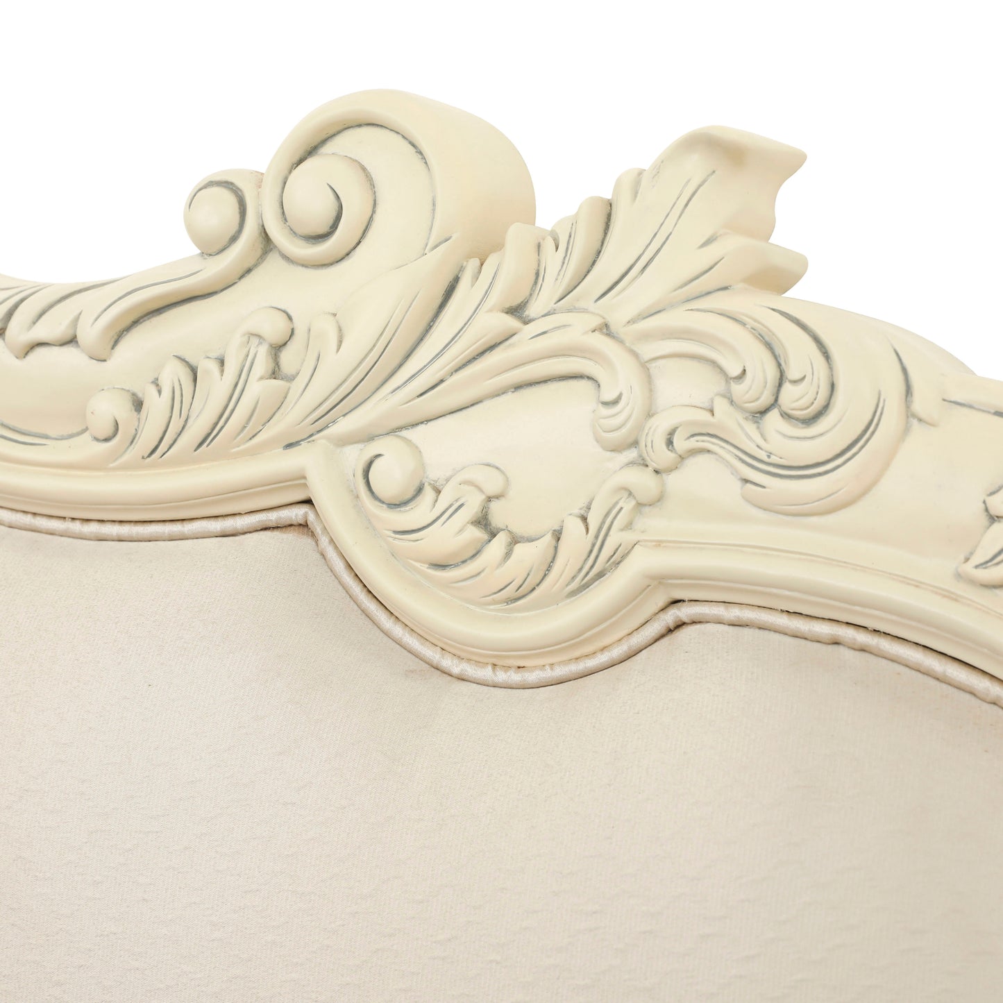 NEW EMILE KING BED ROOM WITH ANTIQUE WHITE