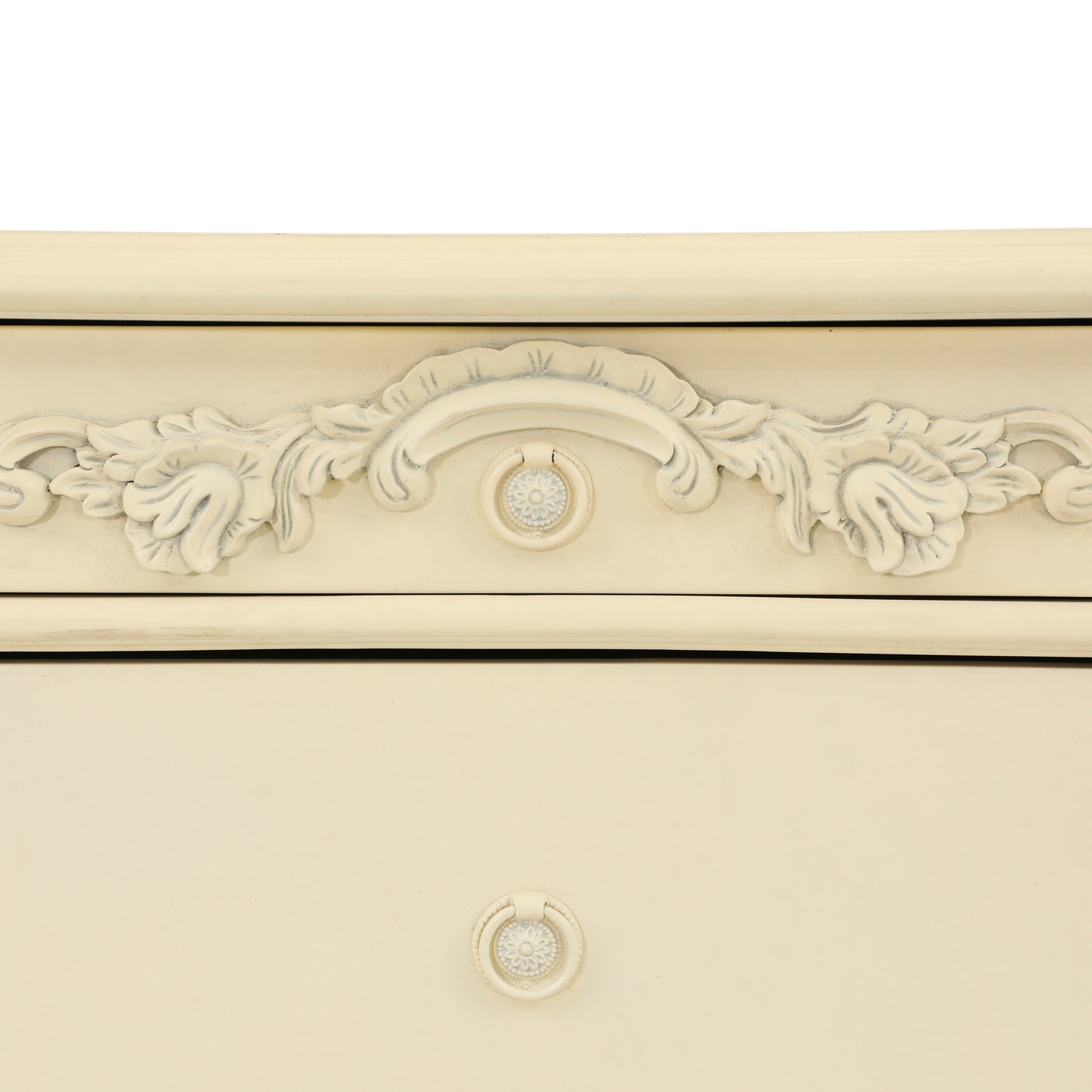 NEW EMILE KING BED ROOM WITH ANTIQUE WHITE