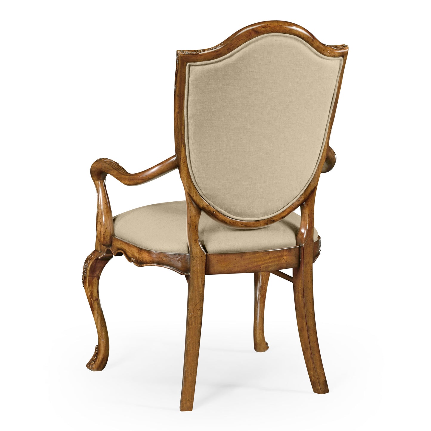 Upholstered shield back arm chair | Jonathan Charles