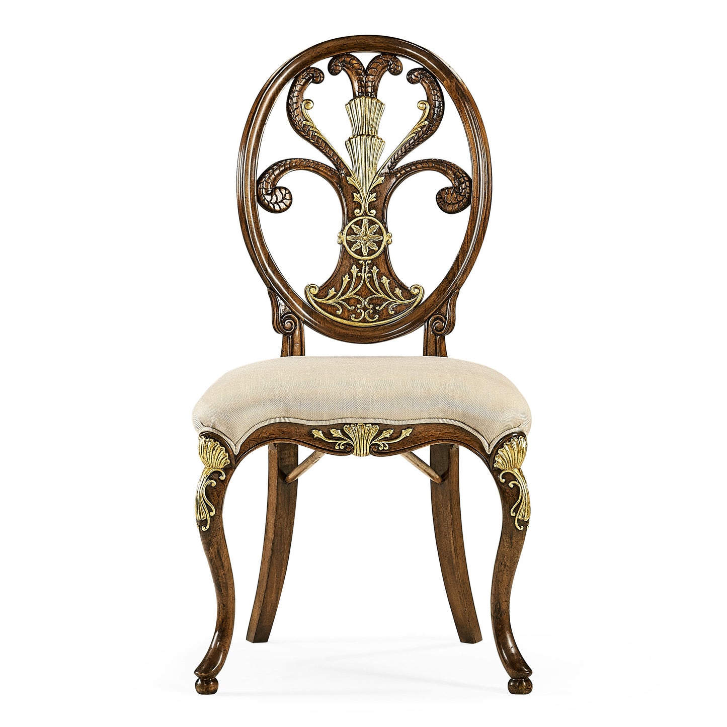 Sheraton style oval back side chair | Jonathan Charles