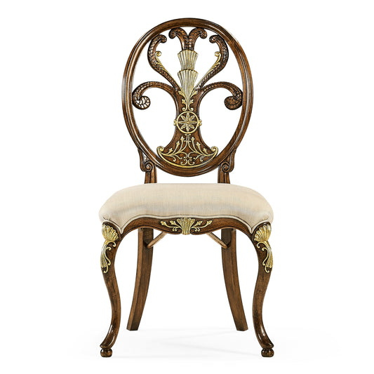 Sheraton style oval back side chair | Jonathan Charles