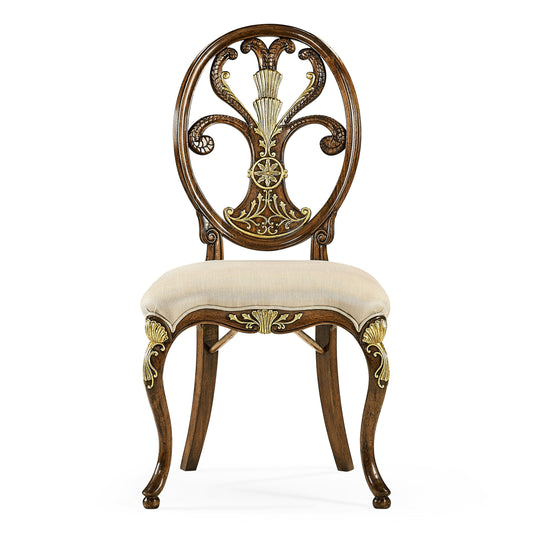 Sheraton style oval back side chair | Jonathan Charles