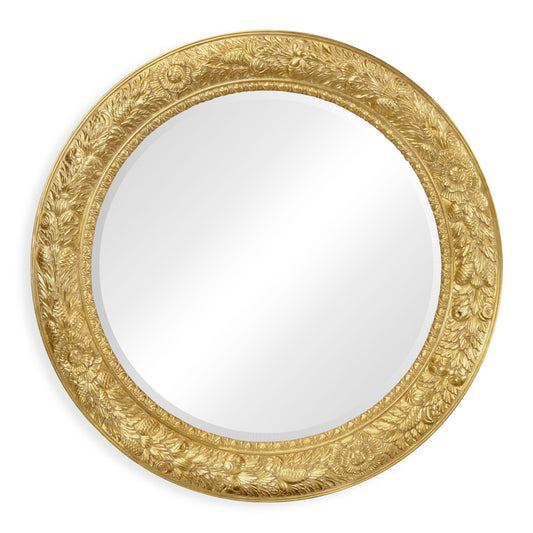 Large circular gilded mirror | Jonathan Charles