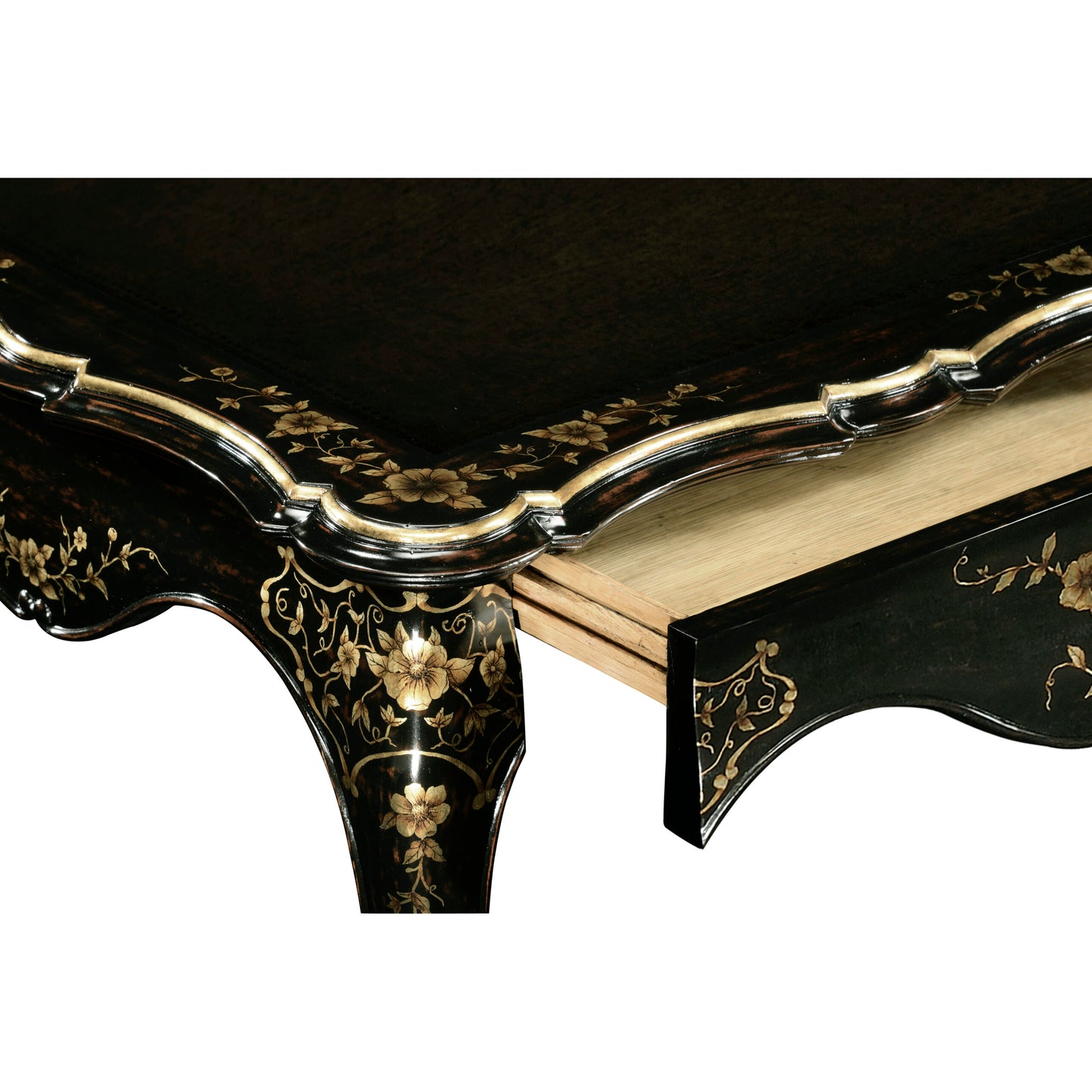 Black painted french desk | Jonathan Charles