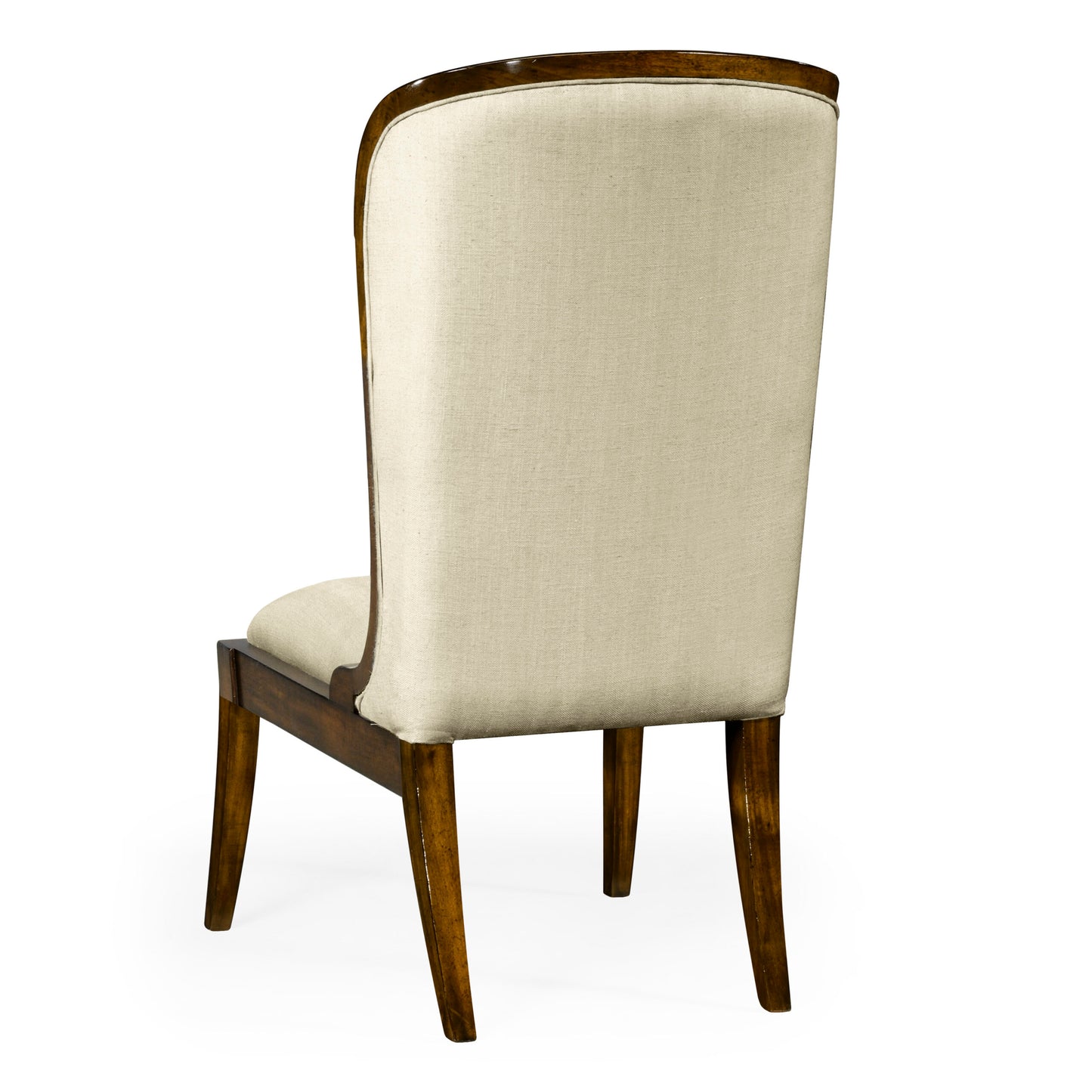 High curved back upholstered dining side chair | Jonathan Charles