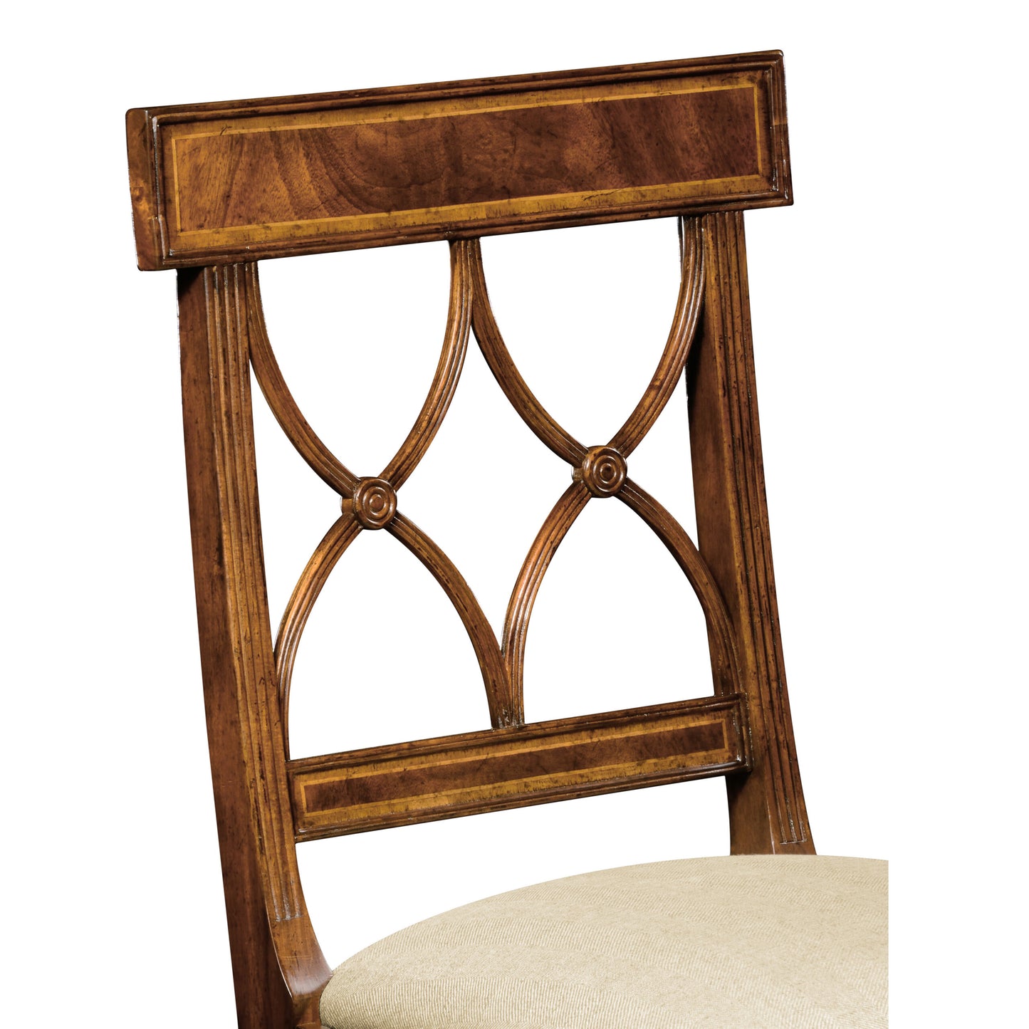 Regency Mahogany Curved Back Side Chair | Jonathan Charles