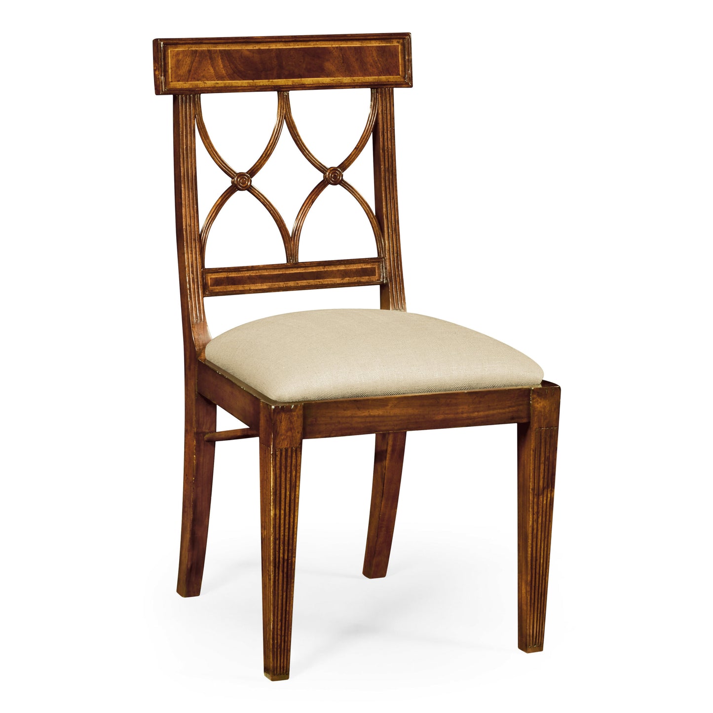 Regency Mahogany Curved Back Side Chair | Jonathan Charles