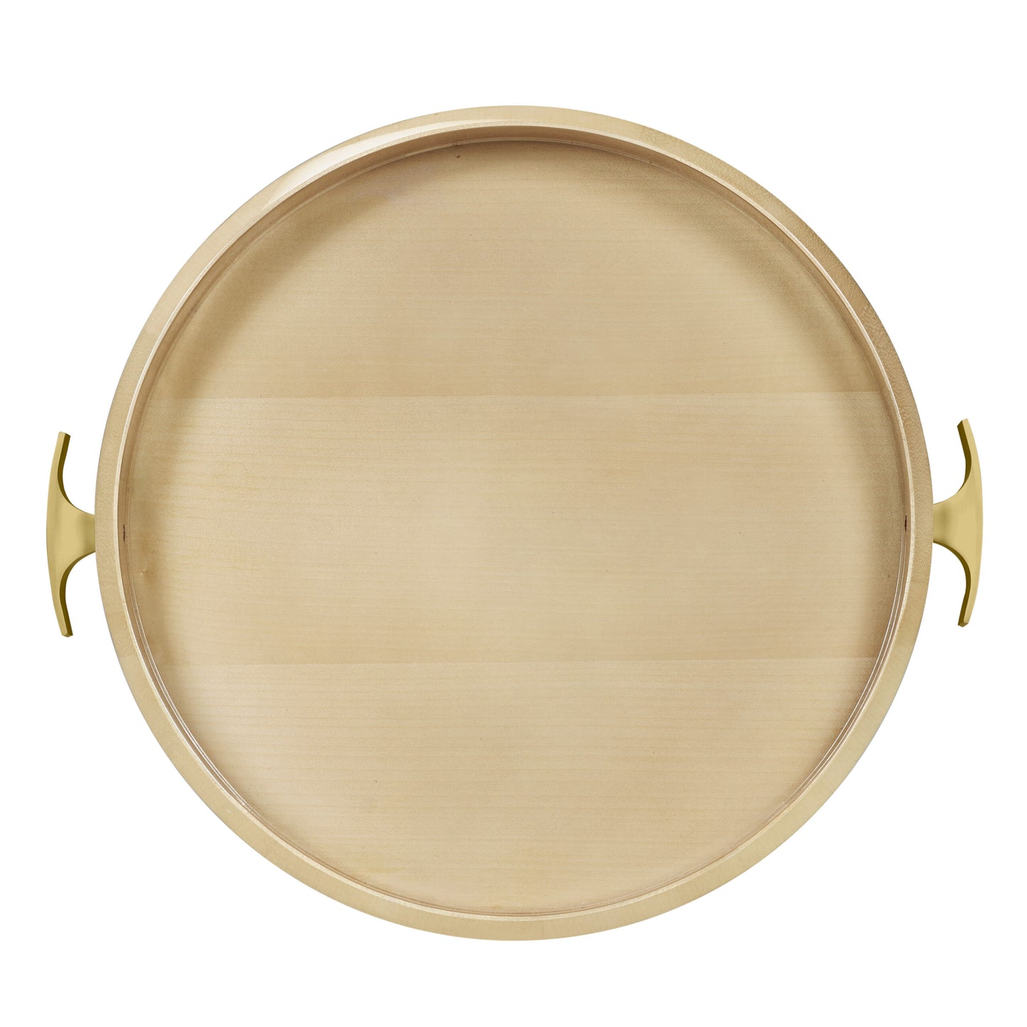 Art Deco Round Tray with Brass | Jonathan Charles