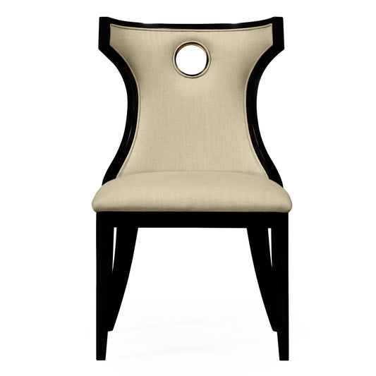 Greek revival Biedermeier black side chair | Jonathan Charles