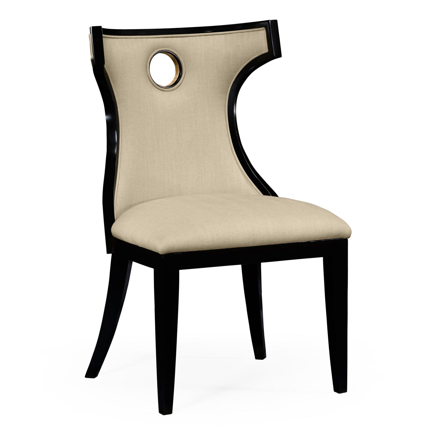 Greek revival Biedermeier black side chair | Jonathan Charles