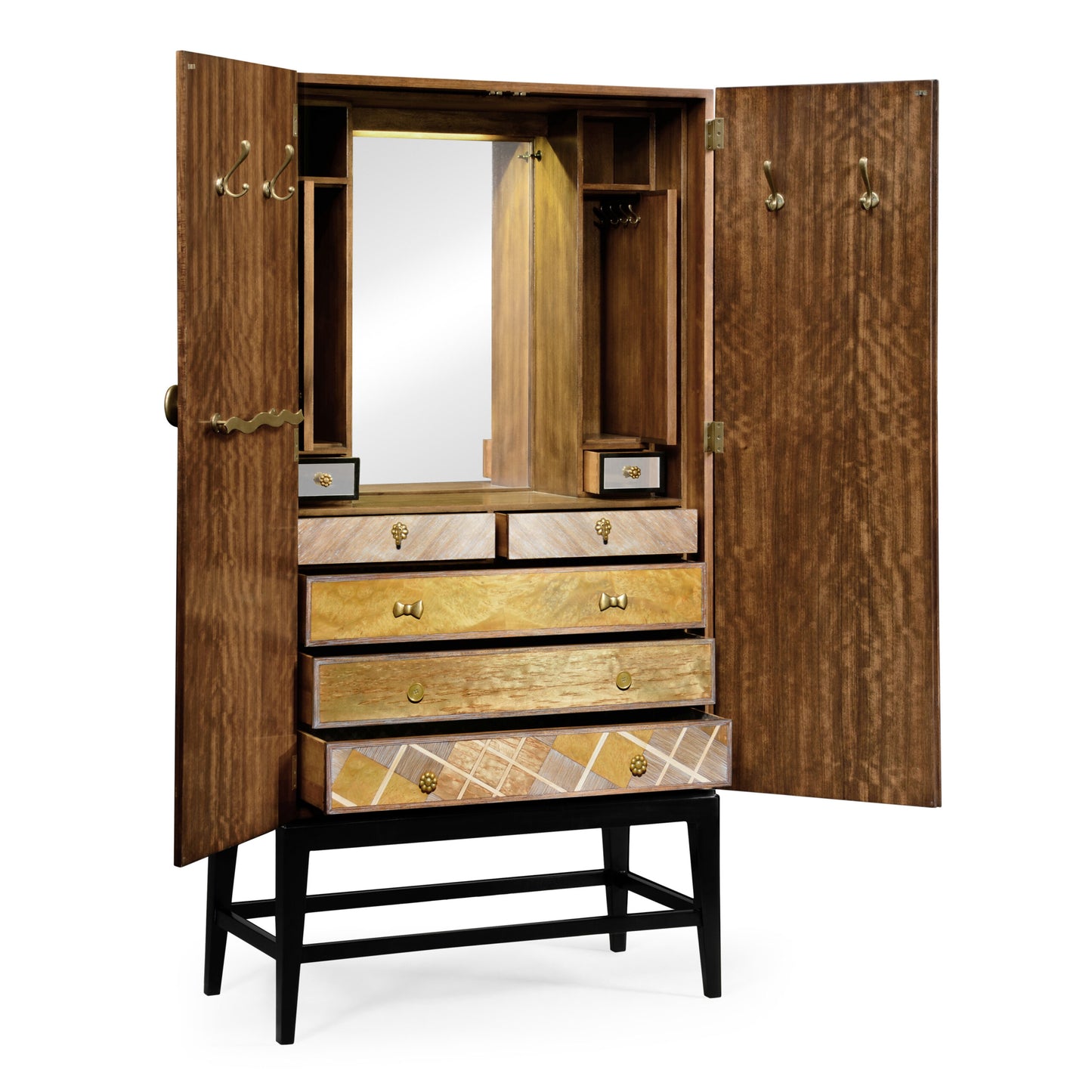 Pale Tartan Ladies Armoire | Jonathan Charles