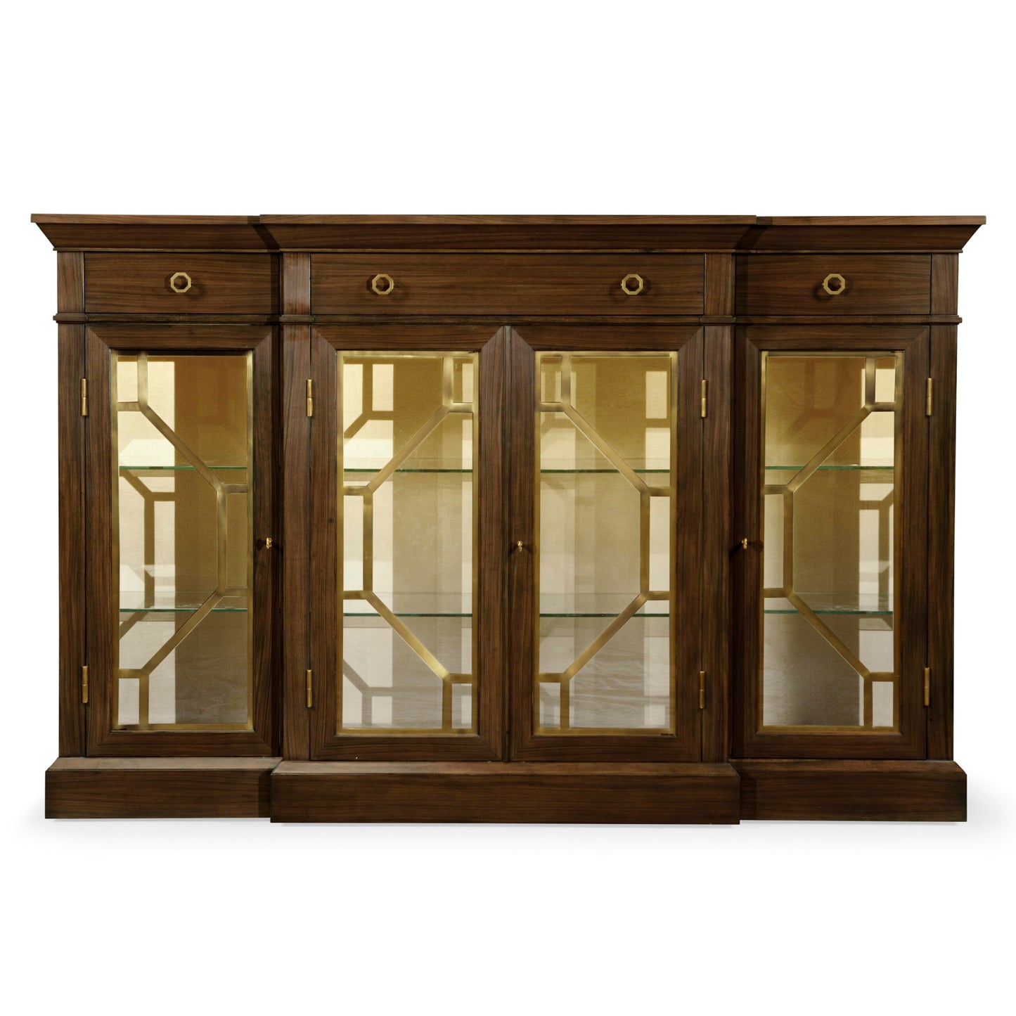 Dark RoseWood  Four-Door Display Cabinet | Jonathan Charles