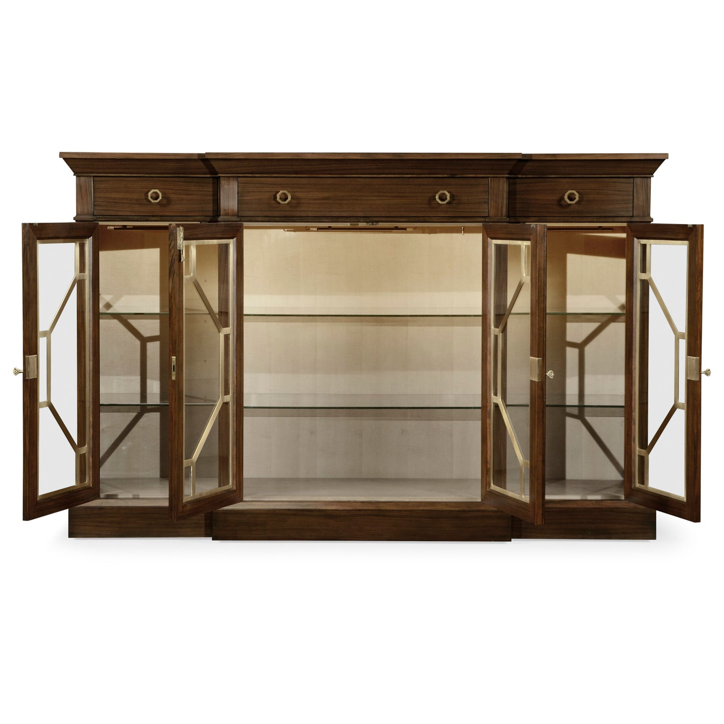 Dark RoseWood  Four-Door Display Cabinet | Jonathan Charles