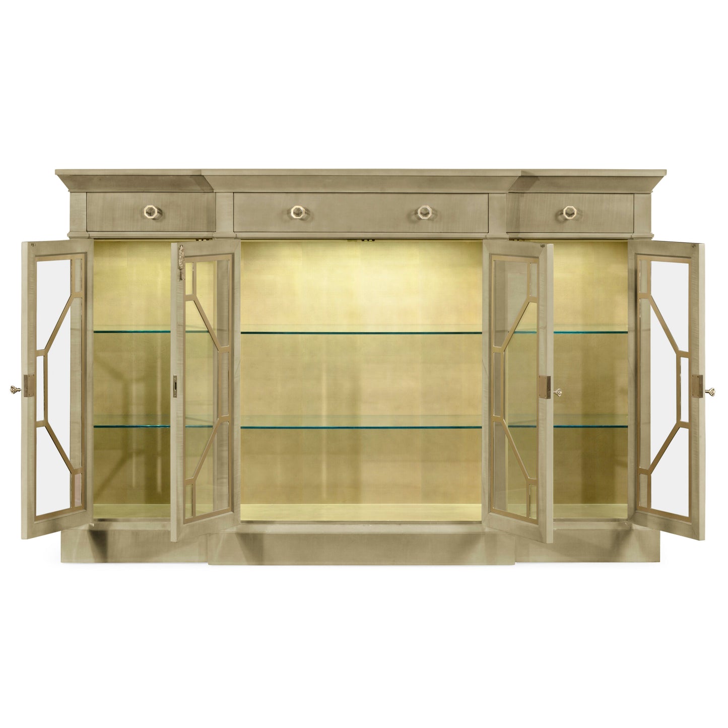 Champagne Four-Door Display Cabinet | Jonathan Charles