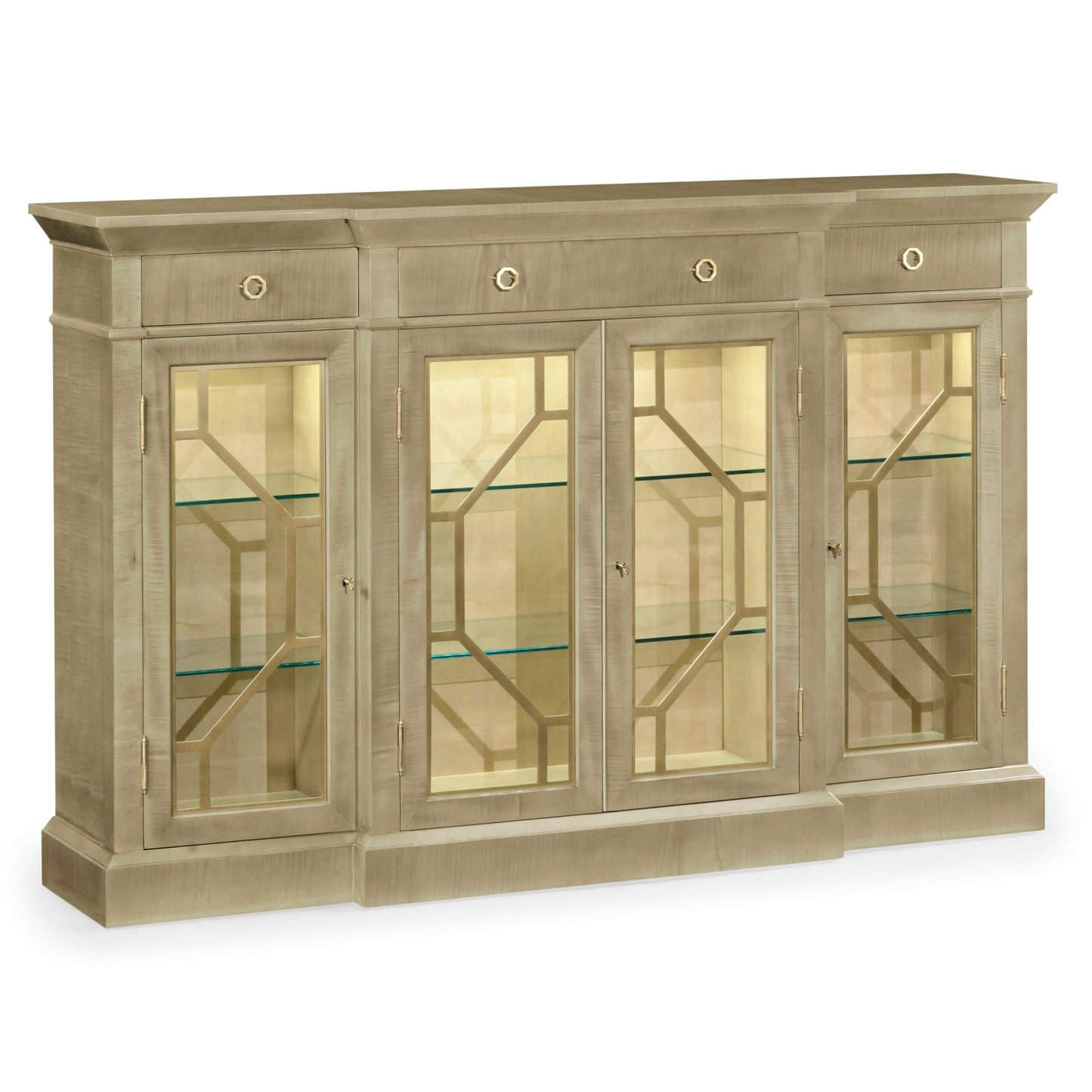 Champagne Four-Door Display Cabinet | Jonathan Charles