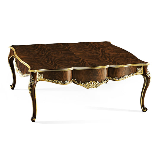 Coffee & End table Set with Gilt Carved Detailing Antique mahogany Brown | Jonathan Charles