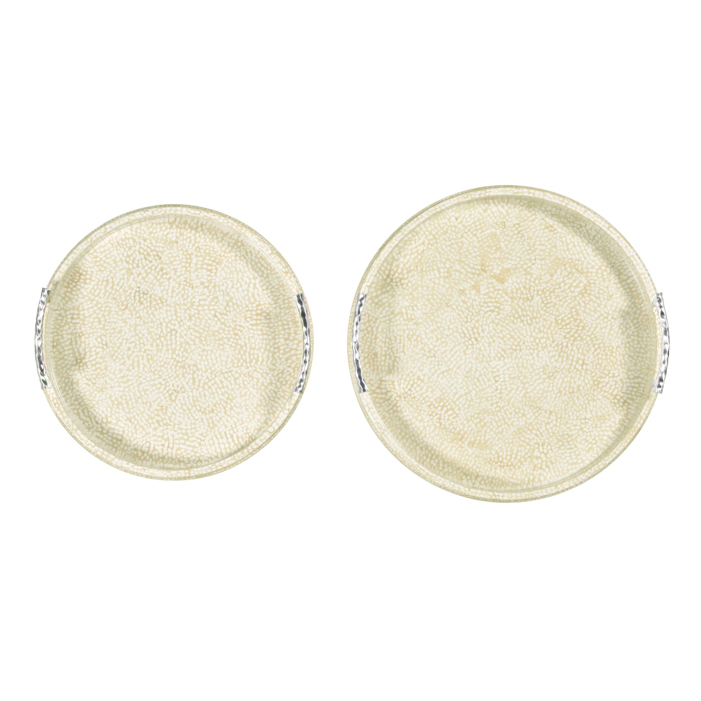 Duo Circular Yellow Eggshell Tray | Jonathan Charles