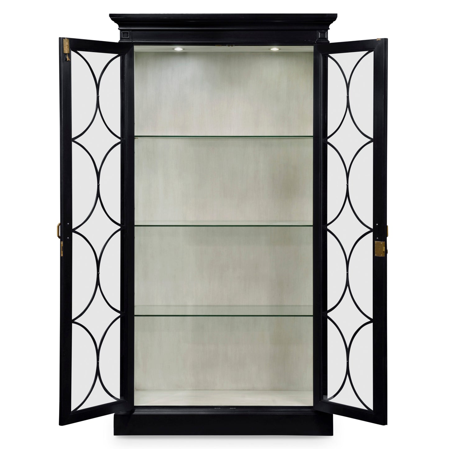 Formal Black Display Cabinet | Jonathan Charles