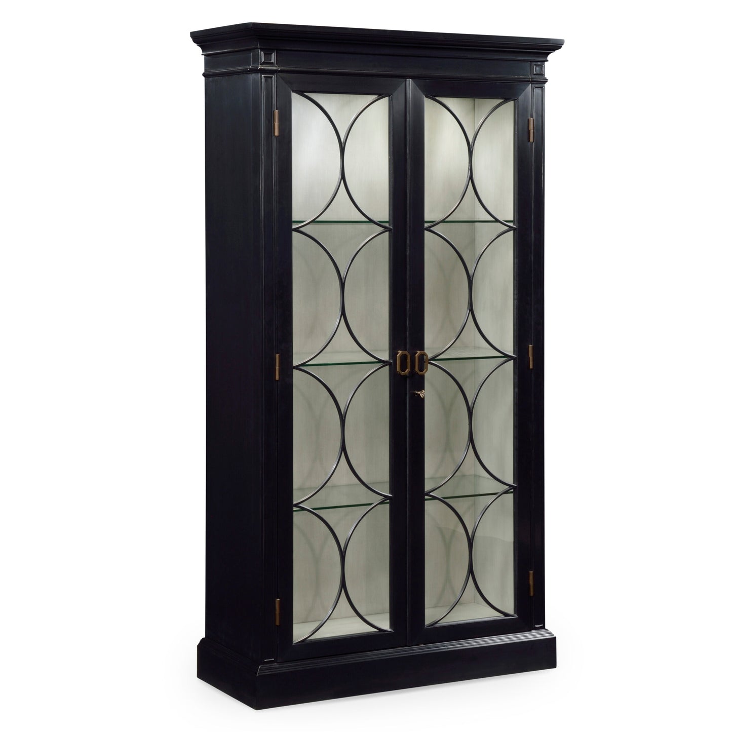 Formal Black Display Cabinet | Jonathan Charles