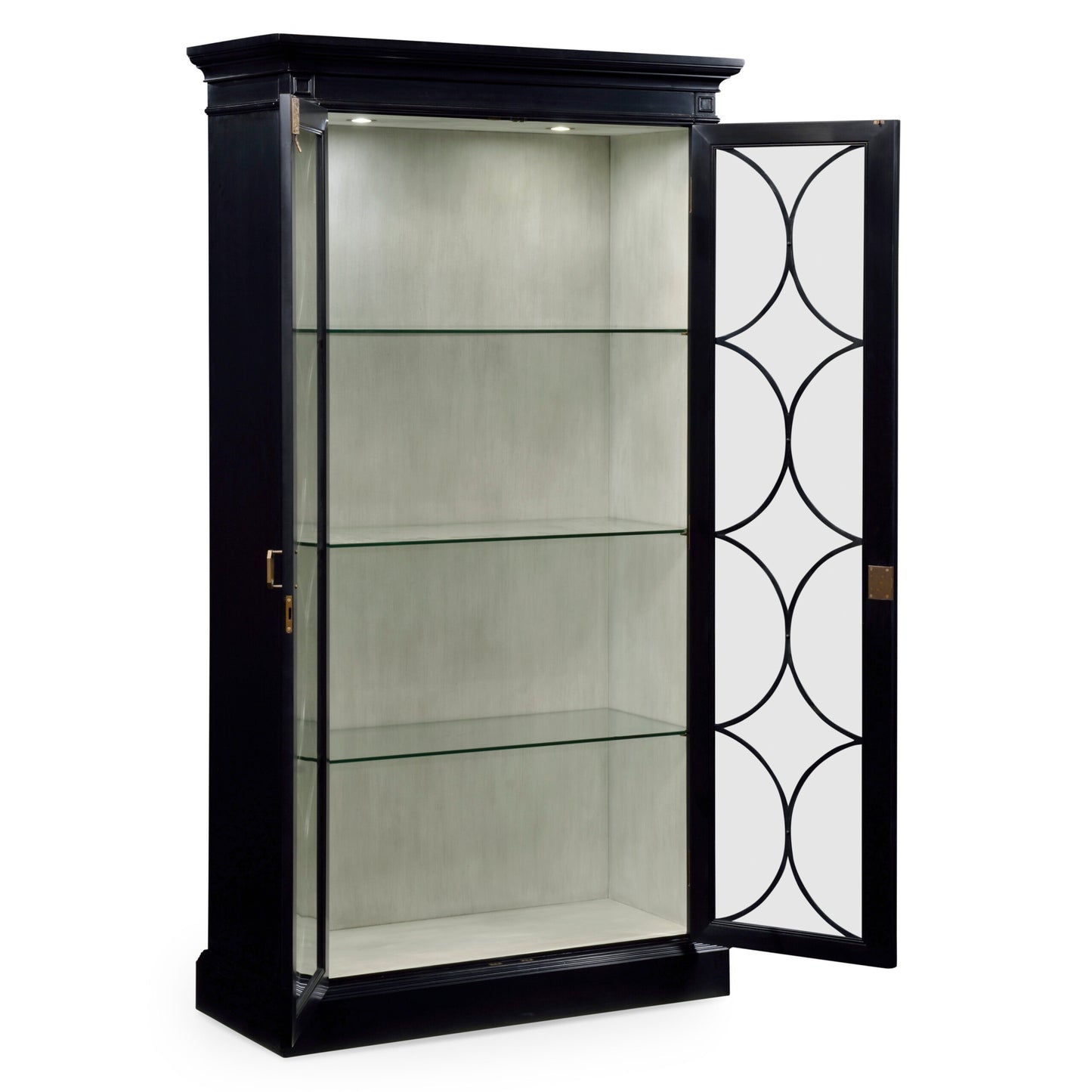 Formal Black Display Cabinet | Jonathan Charles