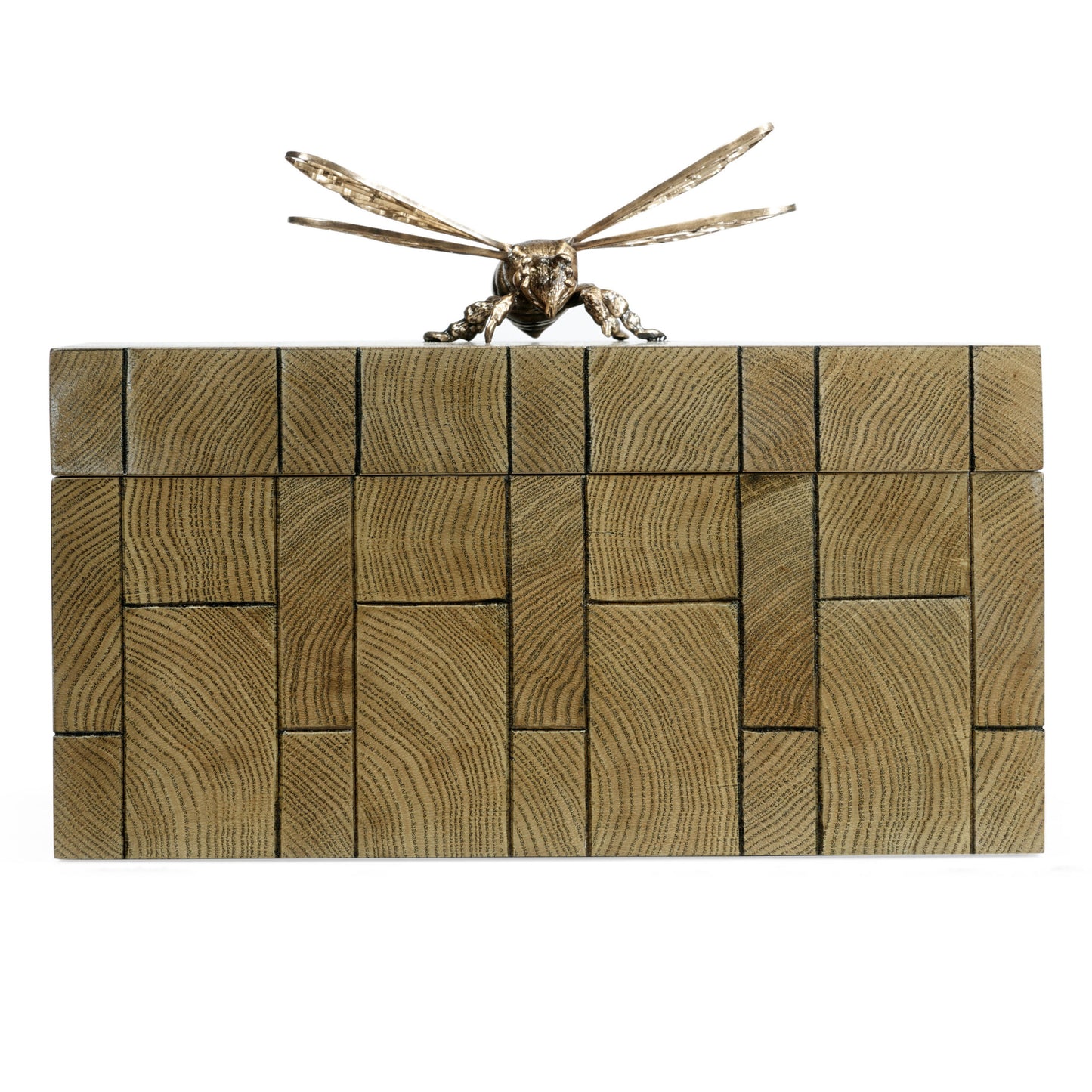 Rectangular Oyster Honeycomb Oak Bee Box | Jonathan Charles