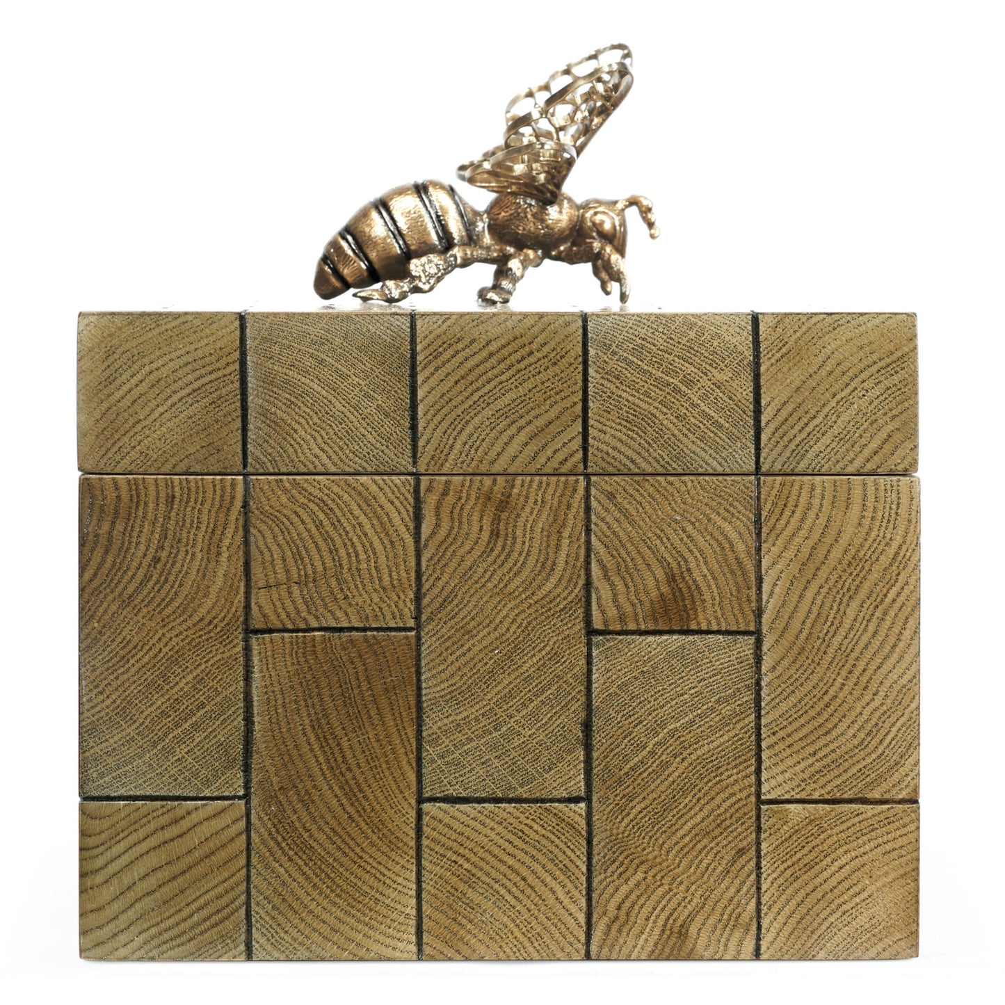 Rectangular Oyster Honeycomb Oak Bee Box | Jonathan Charles