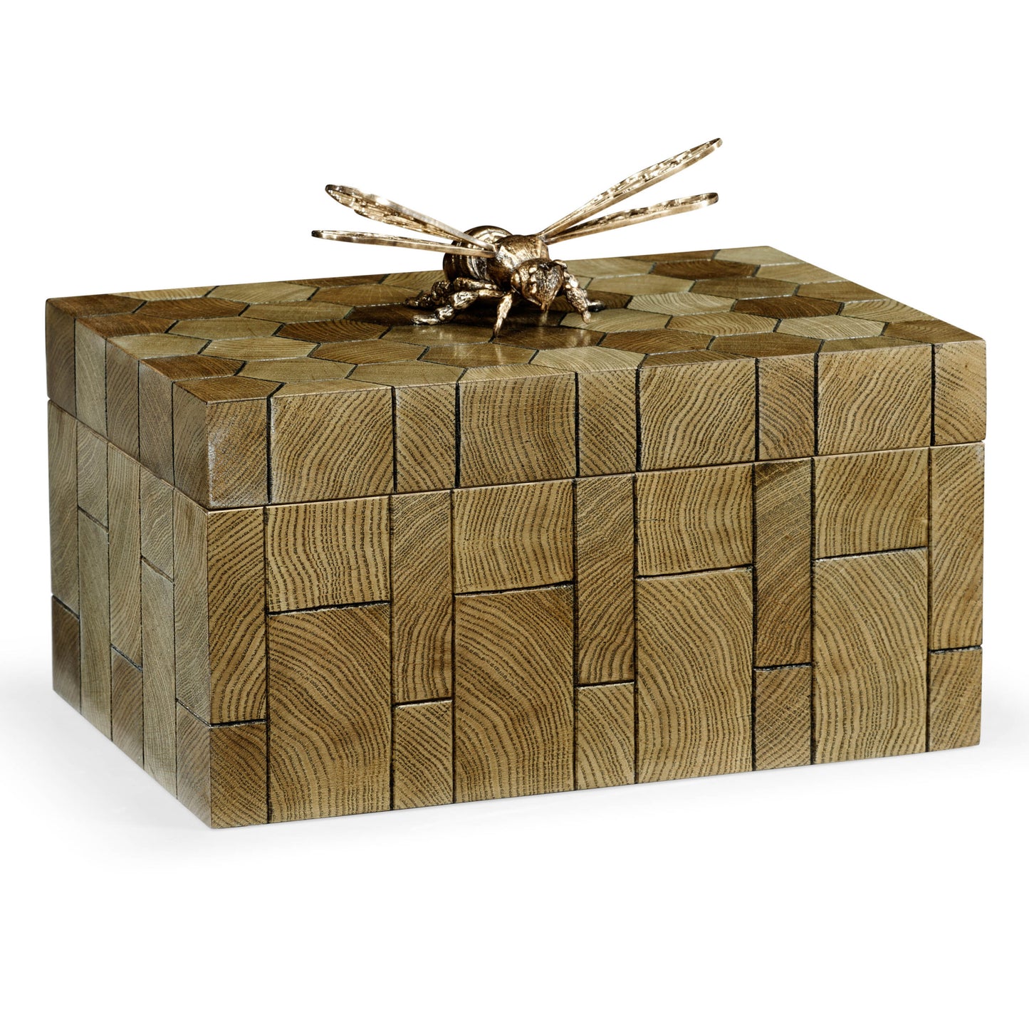 Rectangular Oyster Honeycomb Oak Bee Box | Jonathan Charles