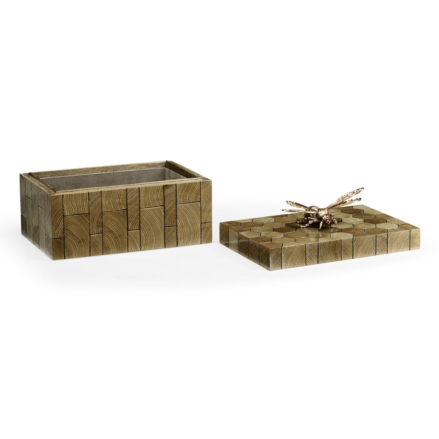 Rectangular Oyster Honeycomb Oak Bee Box | Jonathan Charles