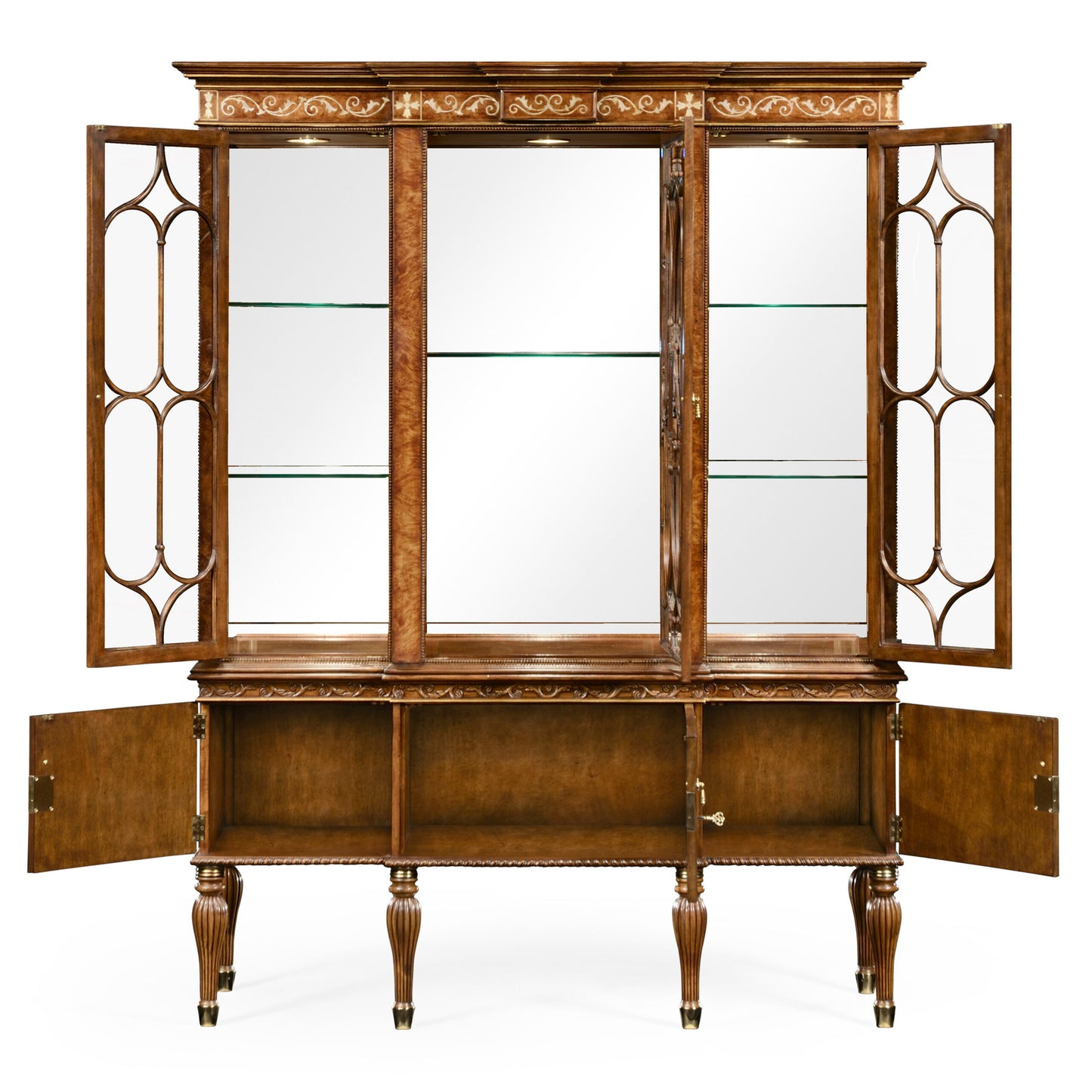 Burl & Mother of Pearl Display Cabinet | Jonathan Charles