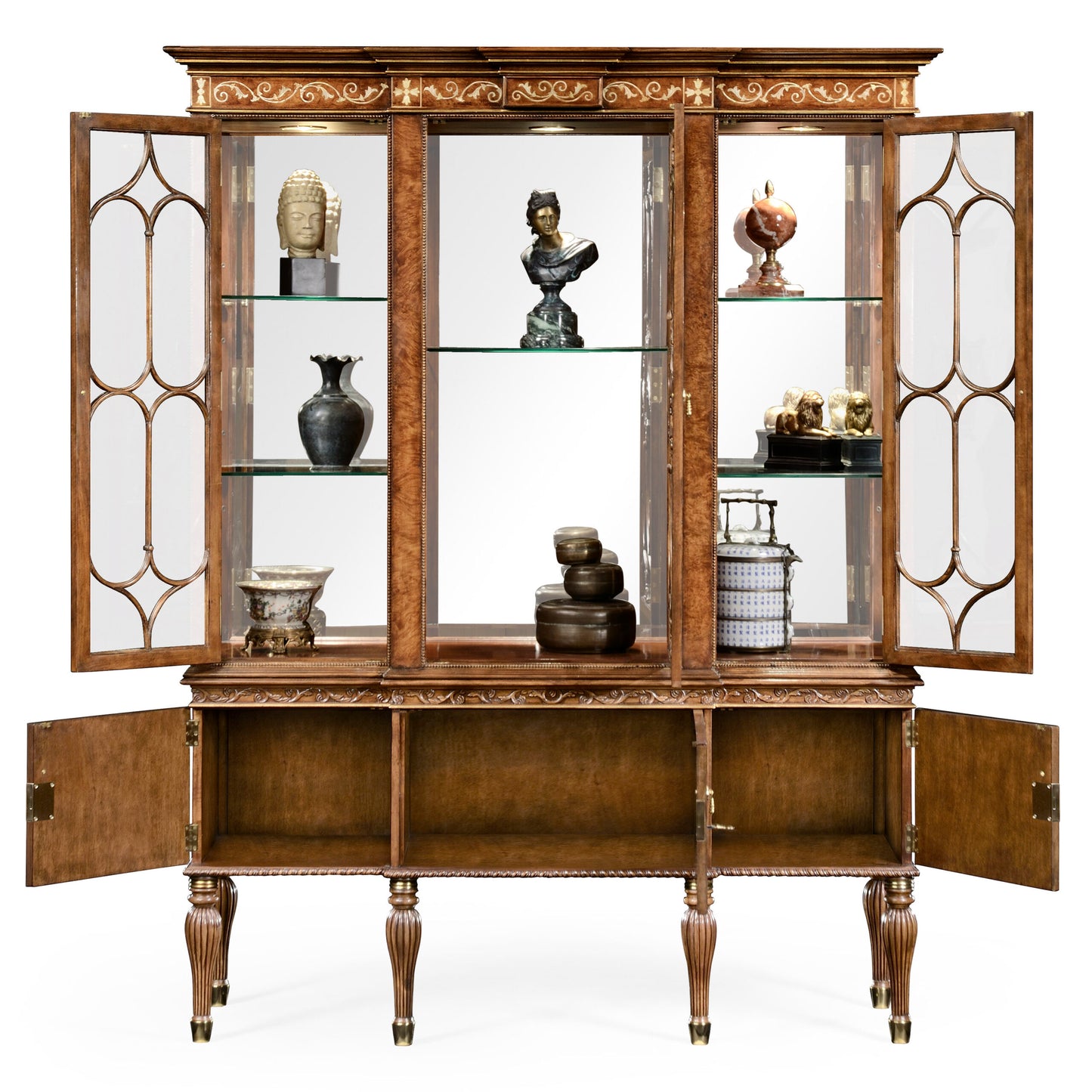 Burl & Mother of Pearl Display Cabinet | Jonathan Charles