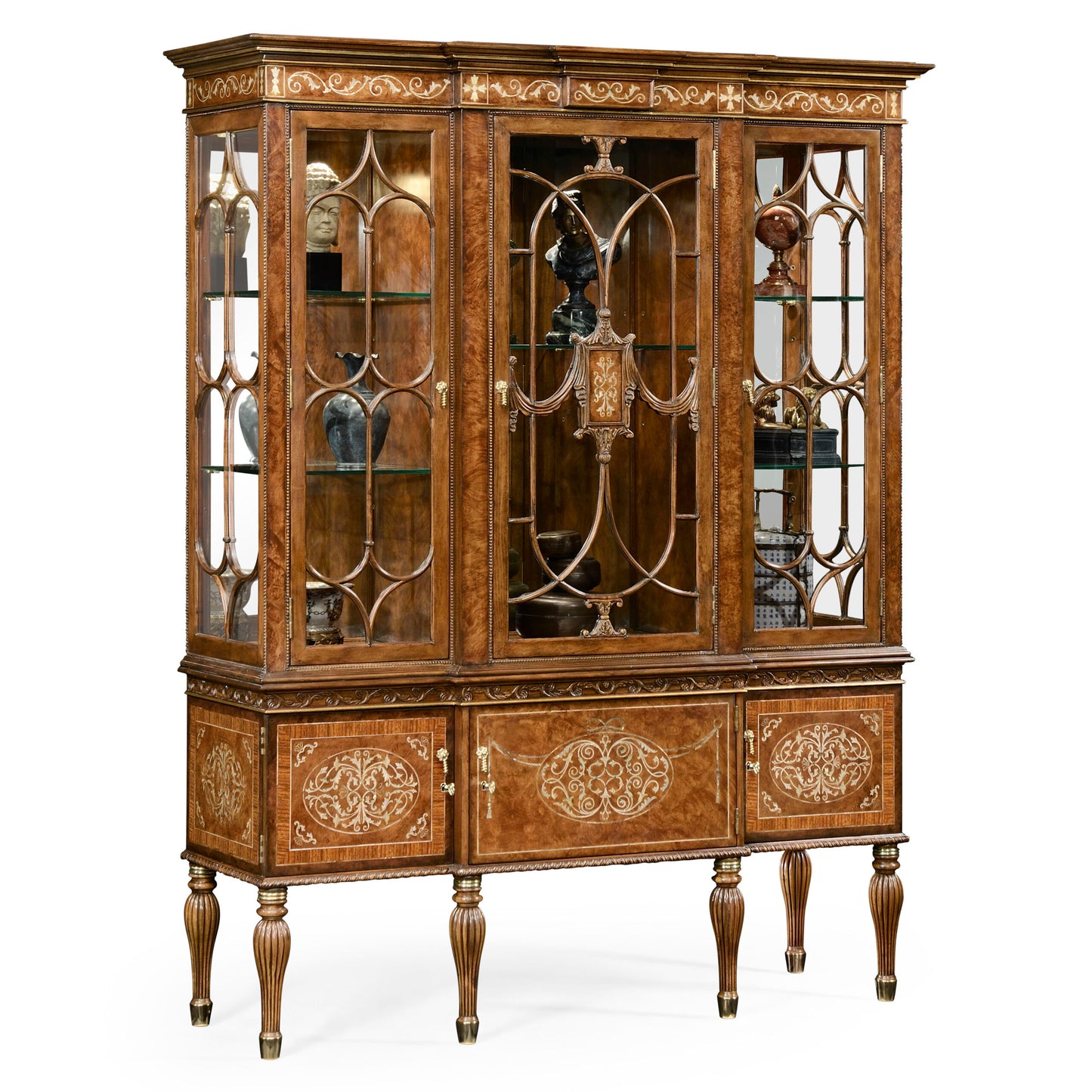 Burl & Mother of Pearl Display Cabinet | Jonathan Charles