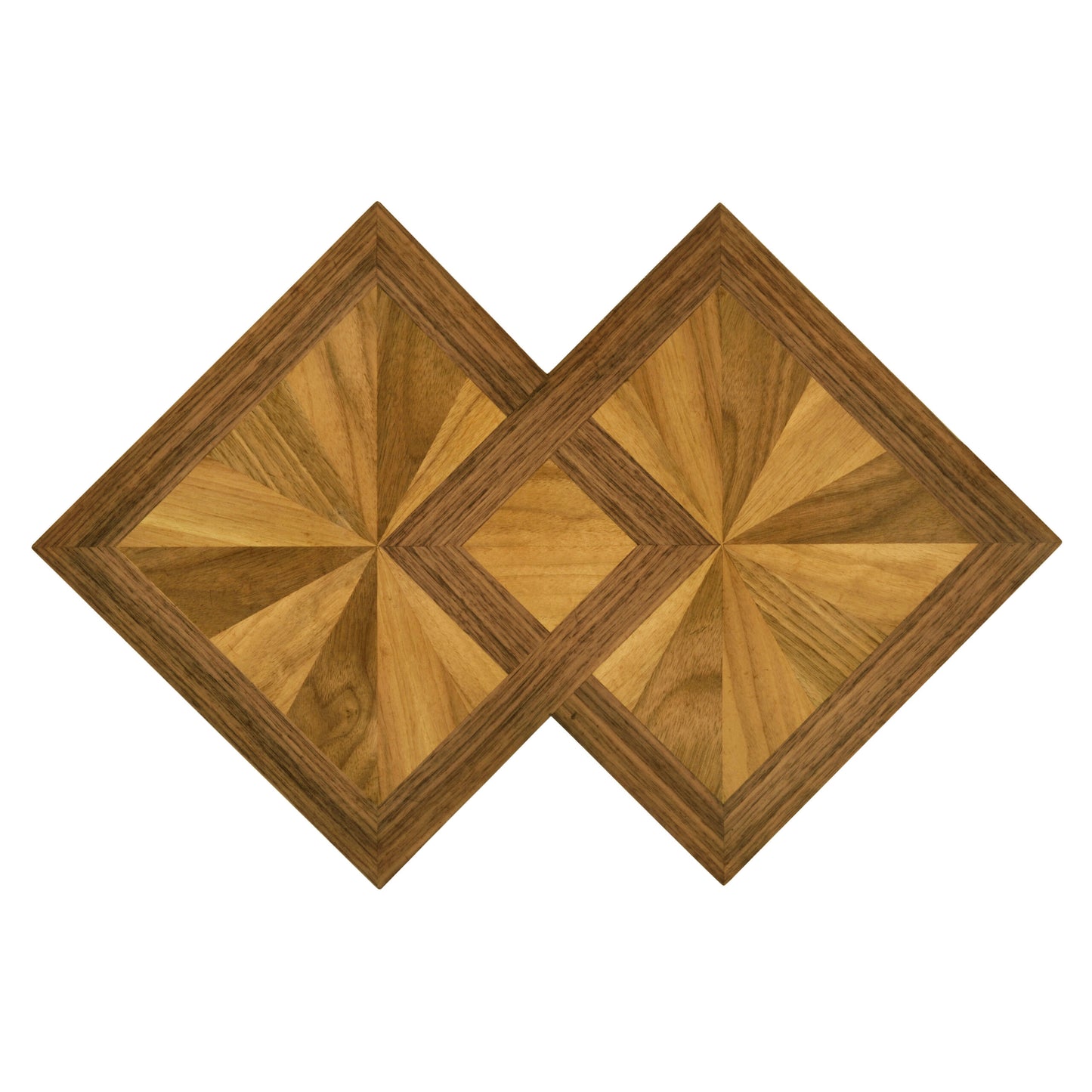 Double Diamond Bookmatched Walnut Side Table | Jonathan Charles