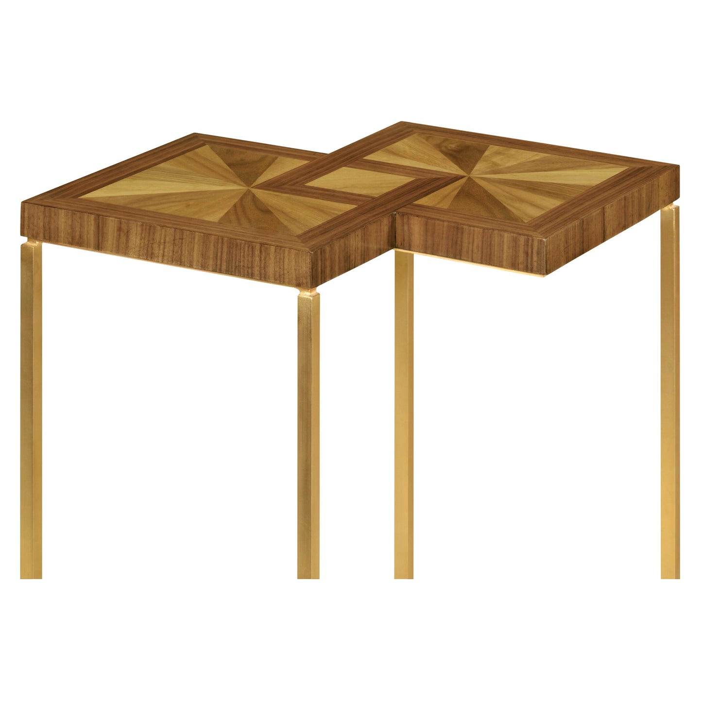 Double Diamond Bookmatched Walnut Side Table | Jonathan Charles