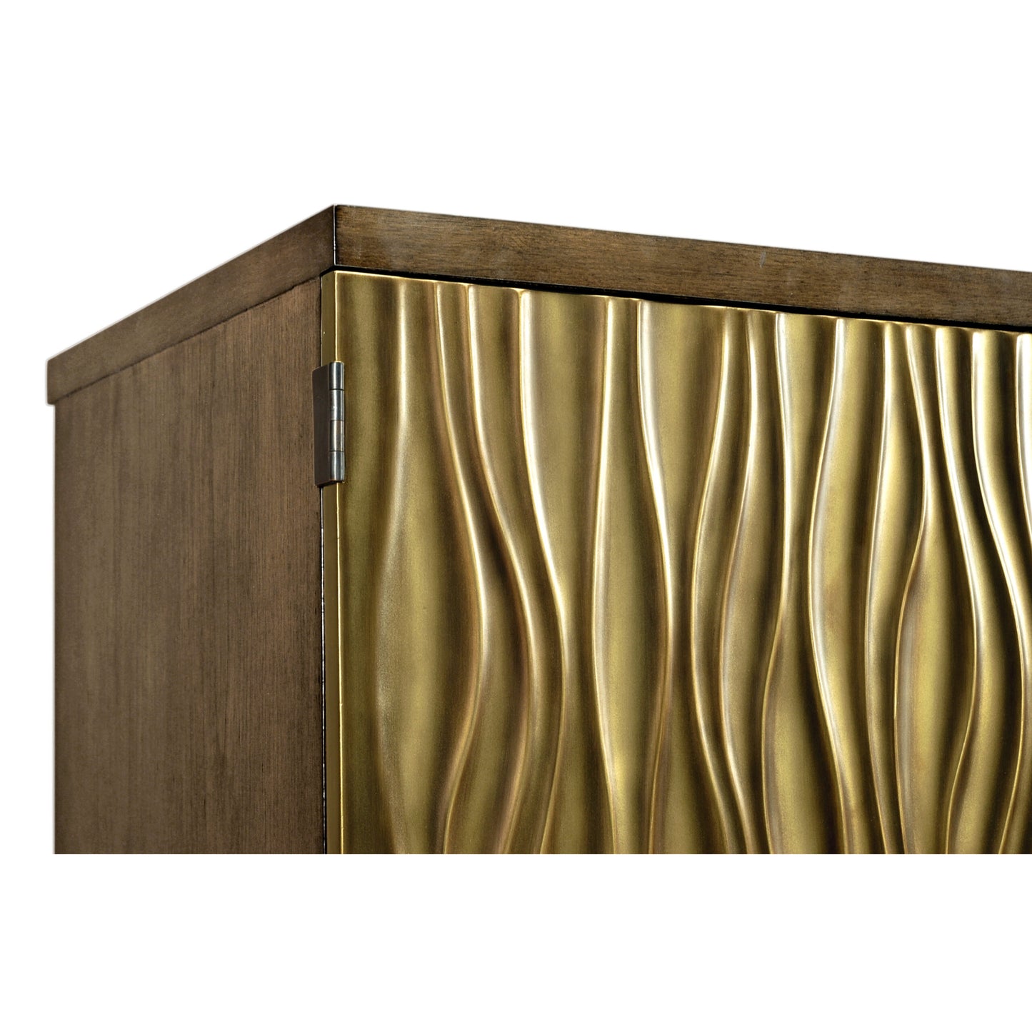 Textured chestnut drinks cabinet | Jonathan Charles