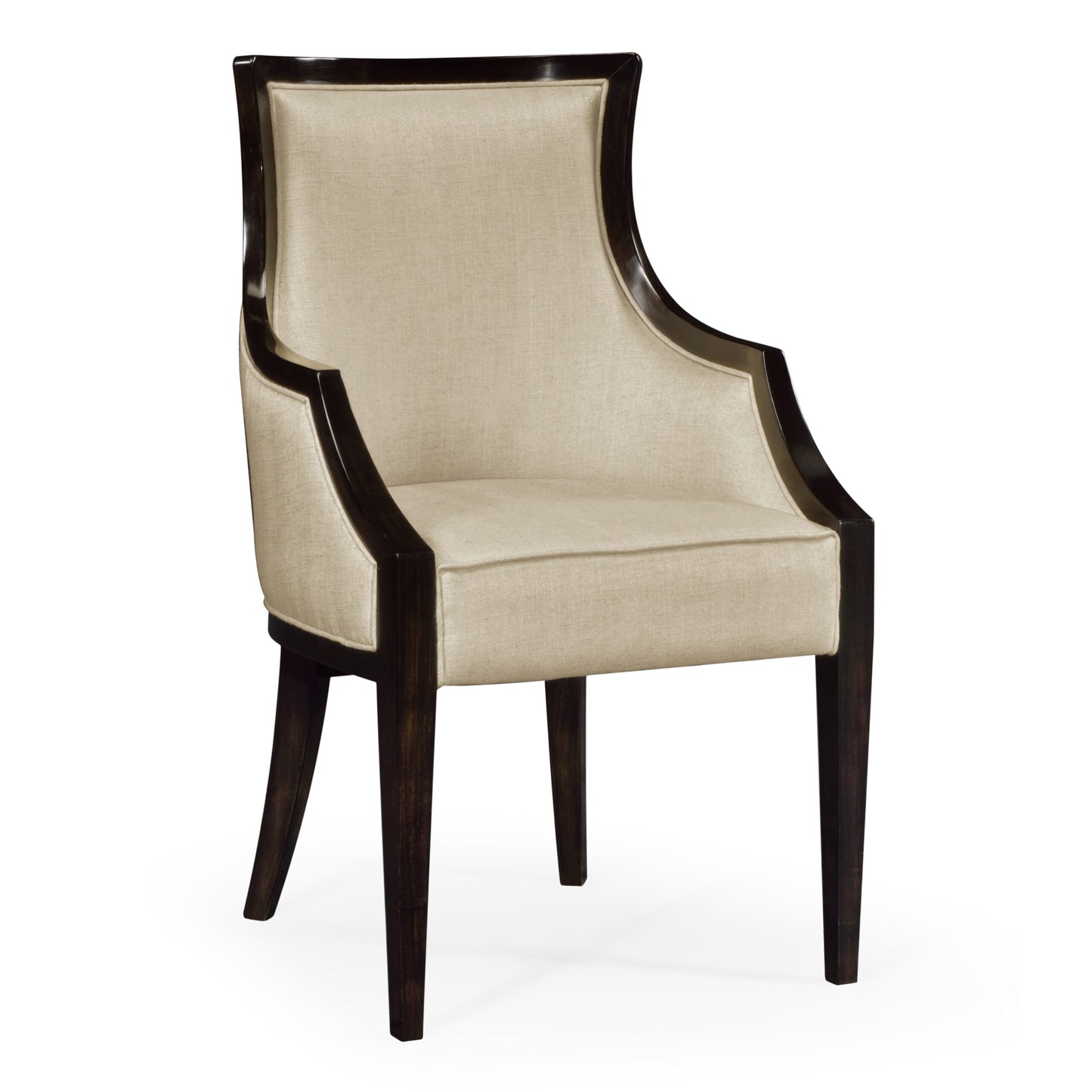 Smoked Grey Eucalyptus Dining Armchair | Jonathan Charles