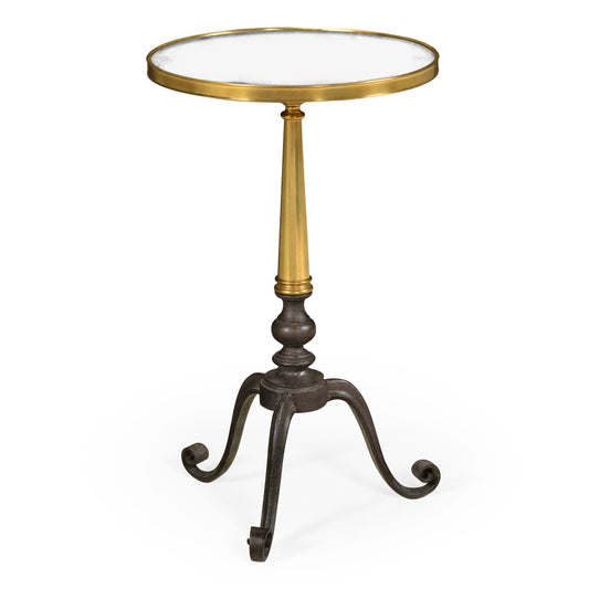 Anitque Brass End Table | Jonathan Charles