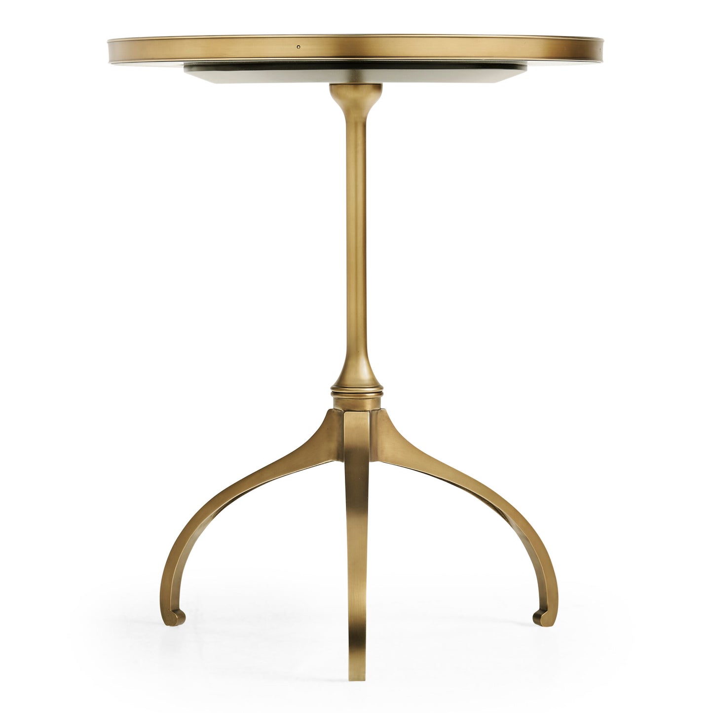 Round Dark Brown Eggshell Side Table | Jonathan Charles