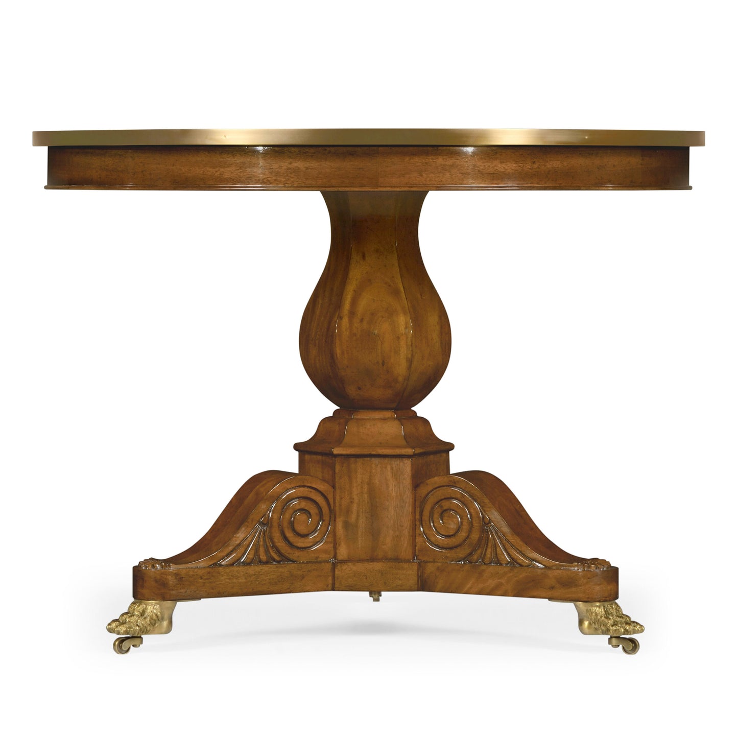 Medium Mahogany & Marquetry Left Hall Tilted Top Centre Table | Jonathan Charles