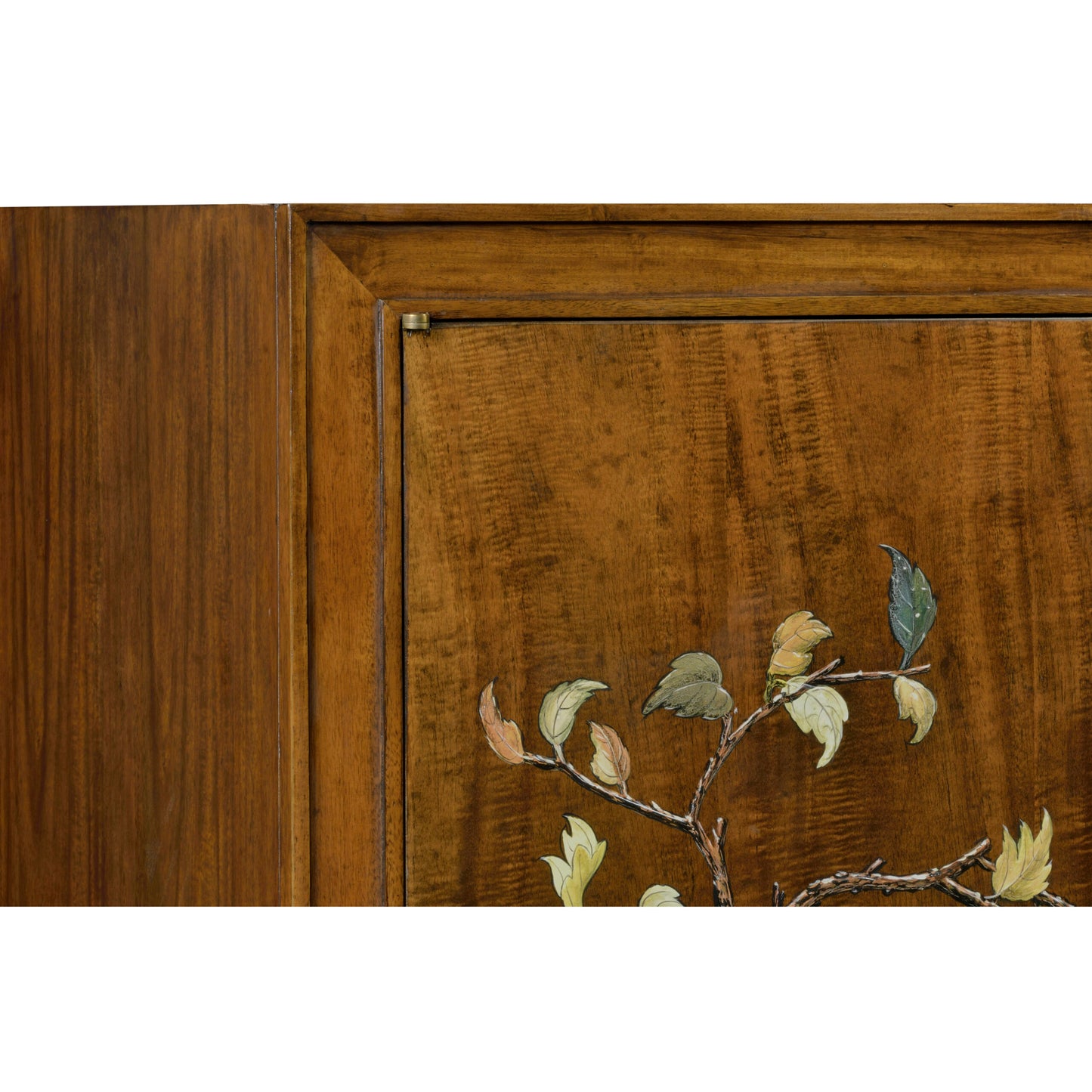 Art Deco Imperial Mahogany Handpainted Left Salon Cabinet | Jonathan Charles