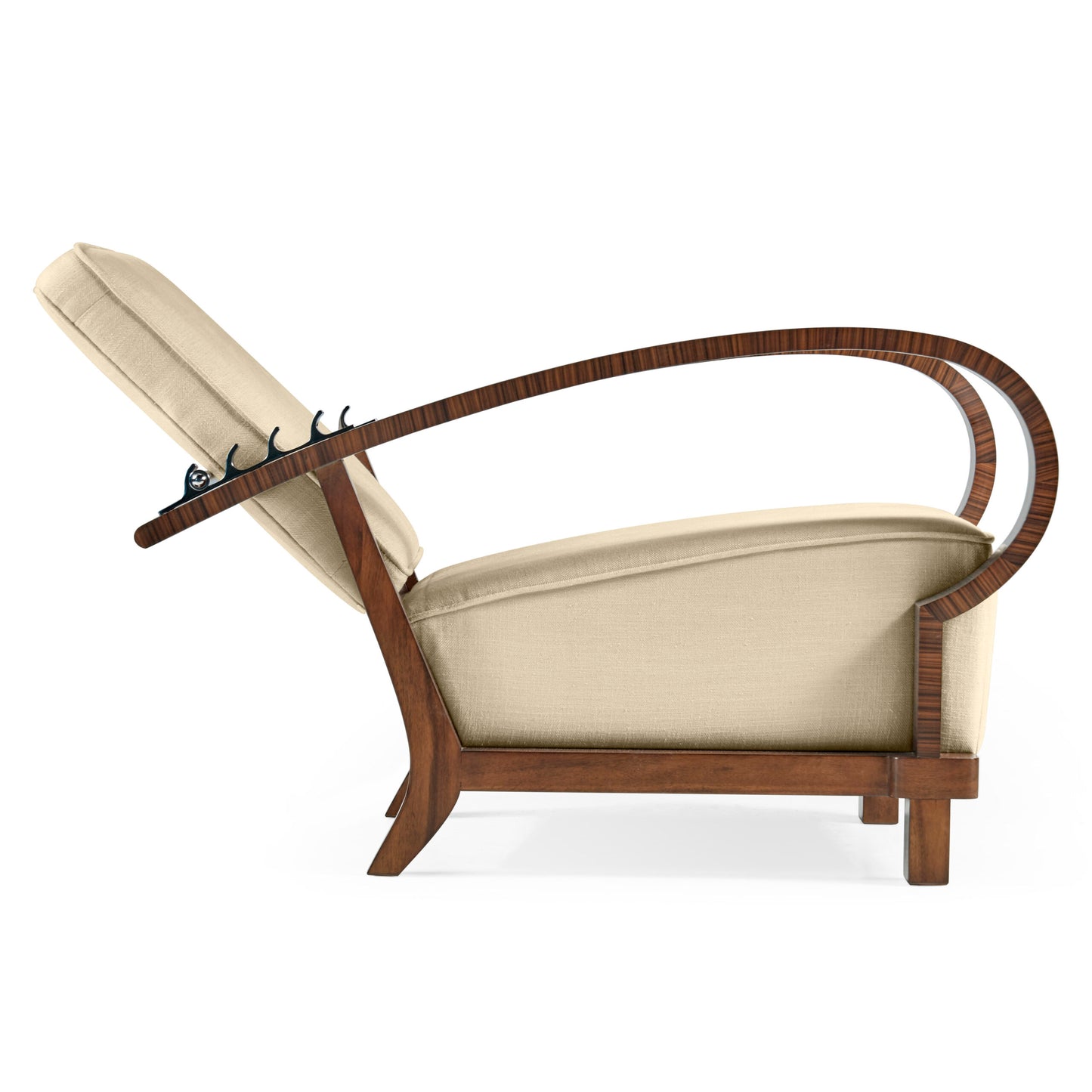 Moderne High Lustre Santos RoseWood  Armchair | Jonathan Charles