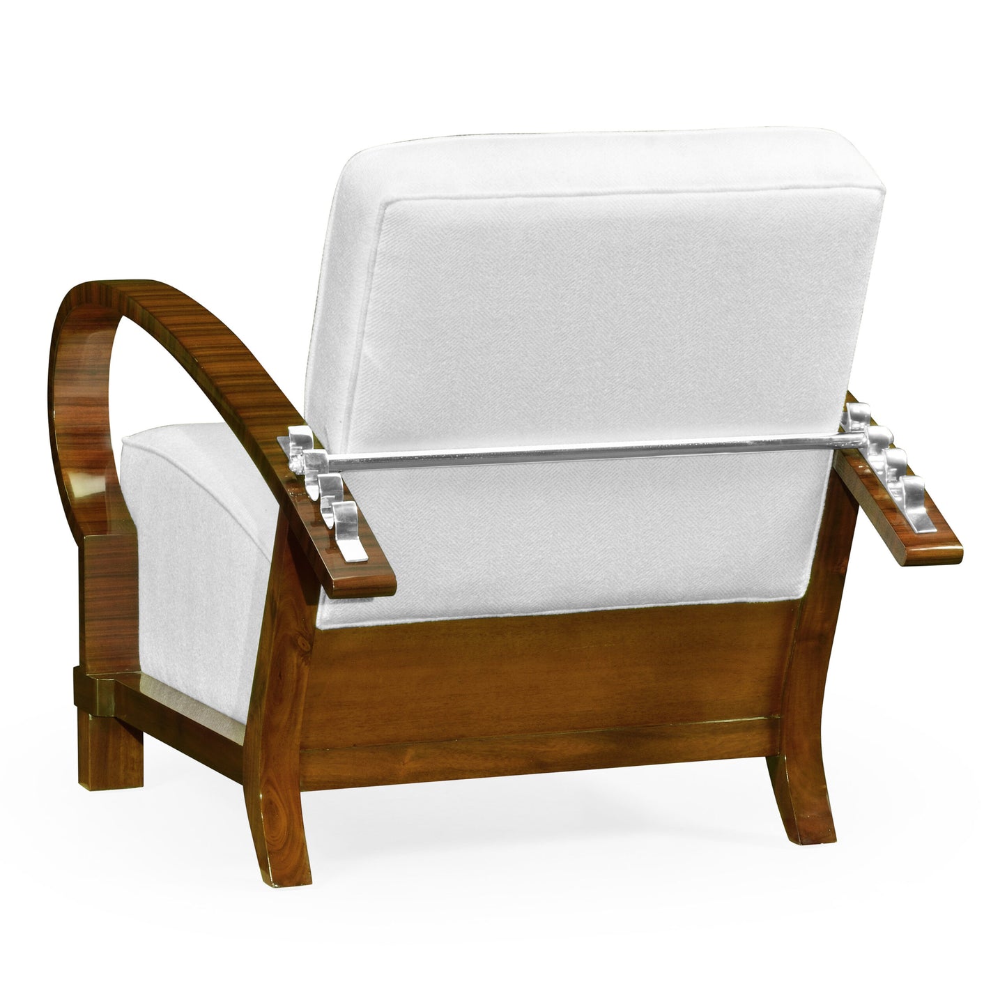 Moderne High Lustre Santos RoseWood  Armchair | Jonathan Charles